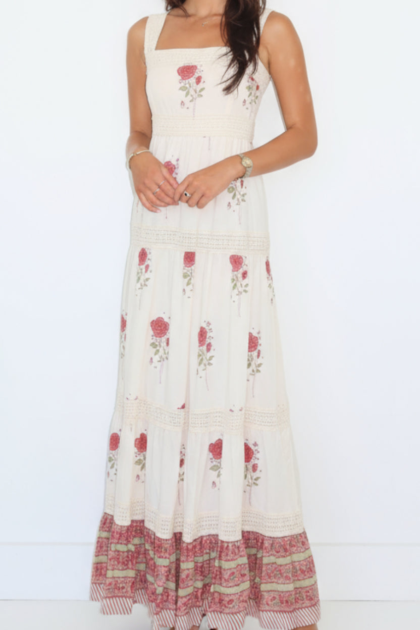Halo Maxi Dress in Rosewater