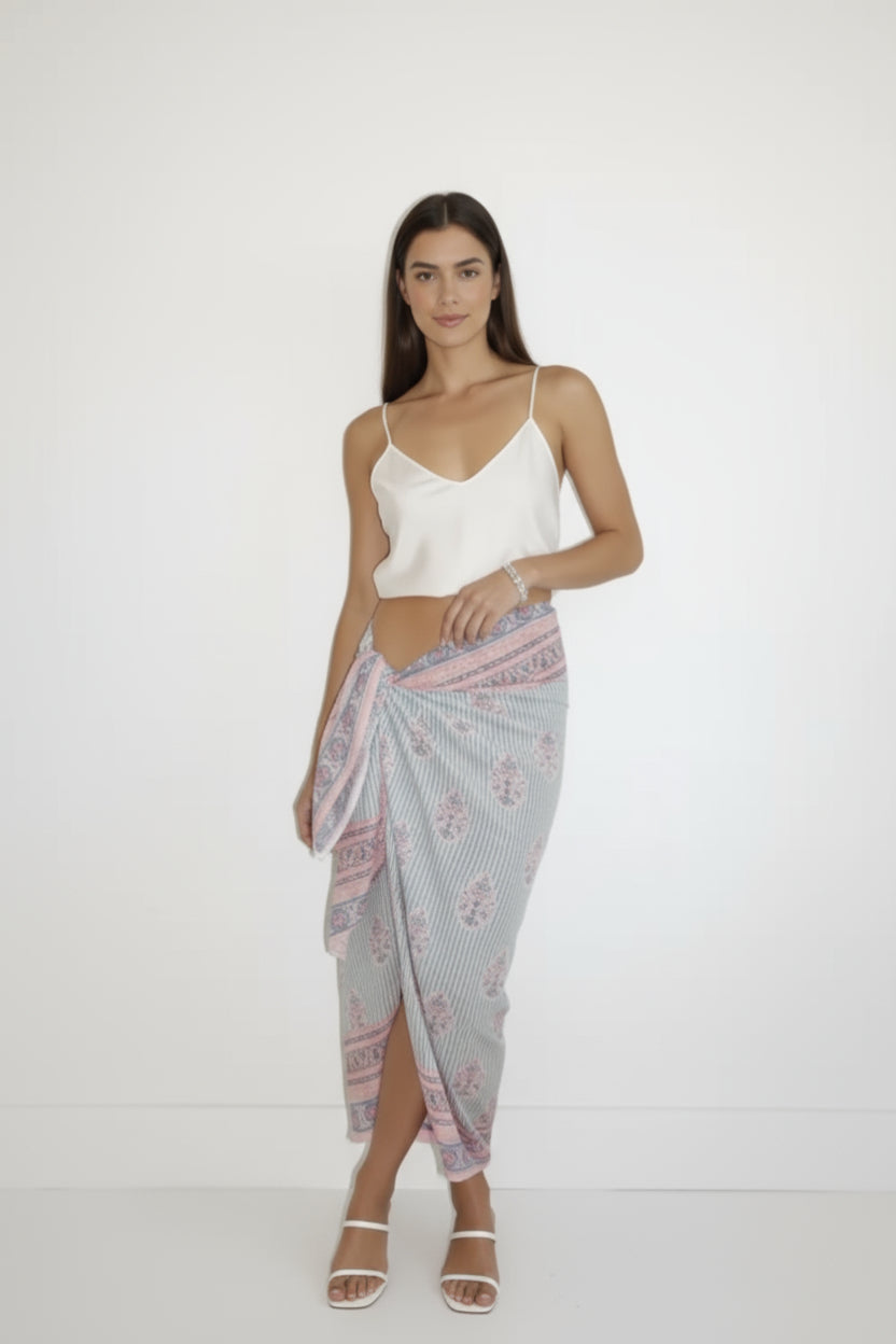Blush Bay Stripe Pareo