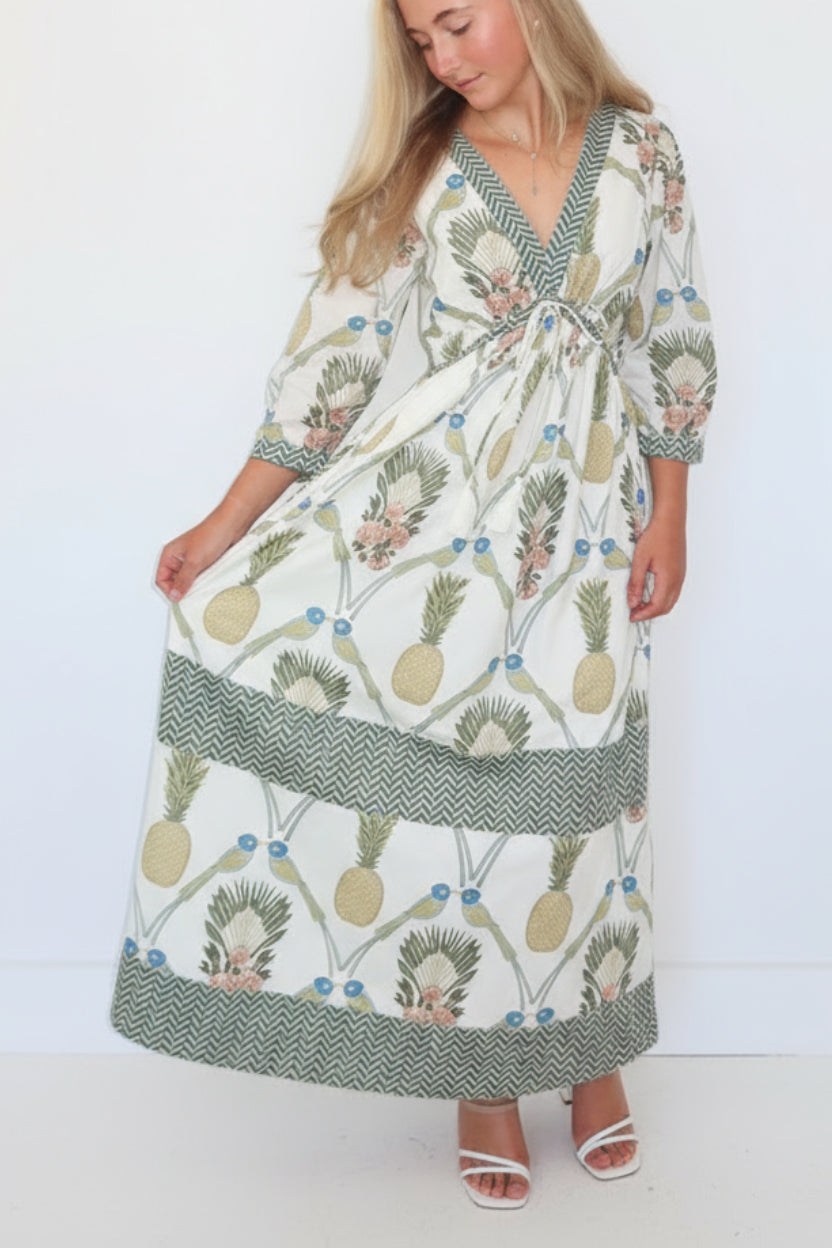 Orley Dress in Royal Tropic