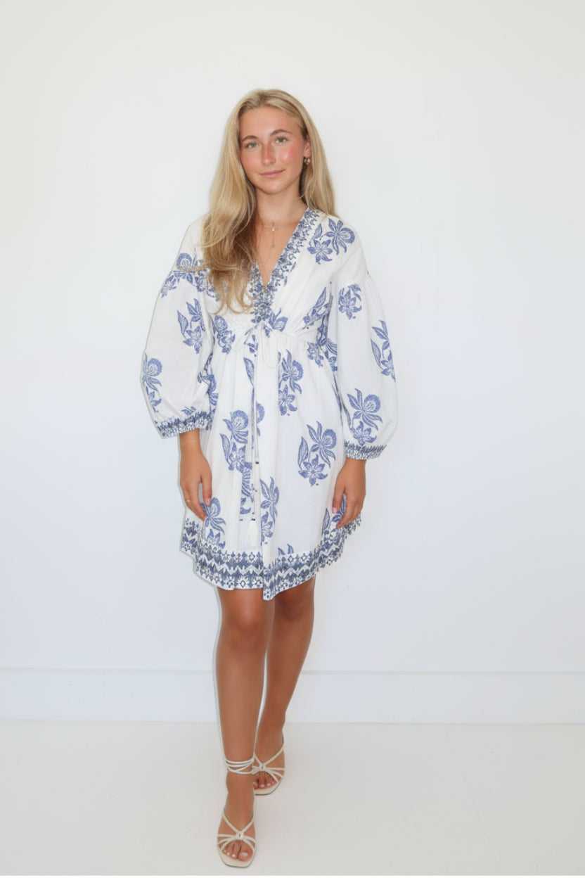 Jada Dress in Seaside Bloom