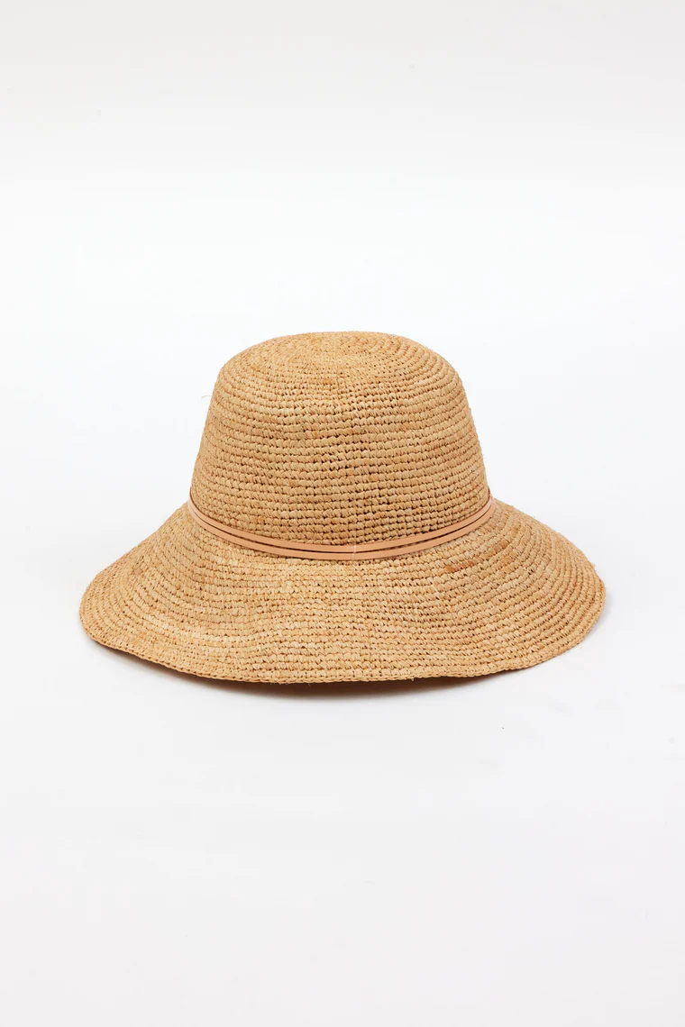 Betty Crochet Bucket Hat Natural