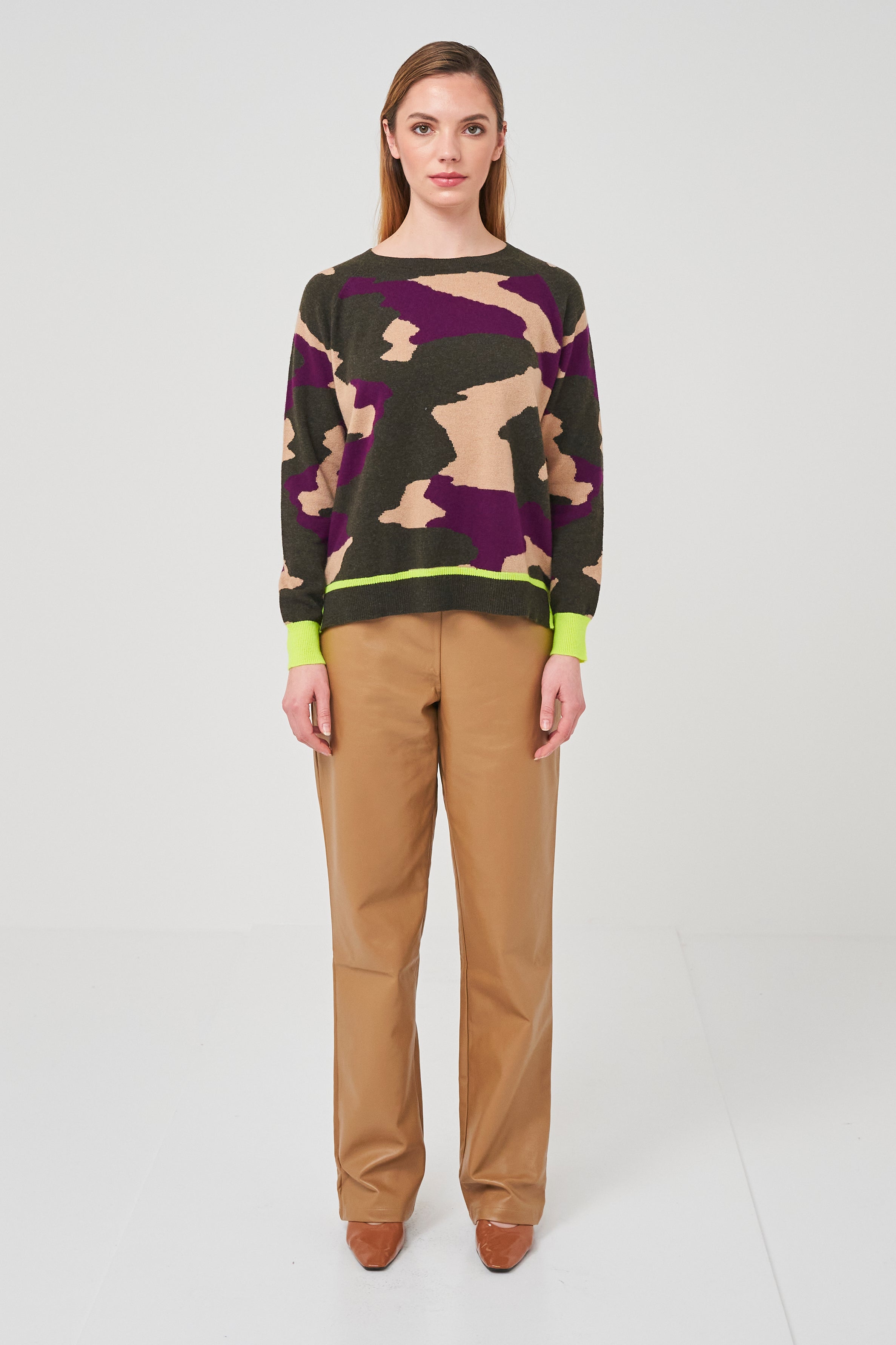 Brodie Cora Camo Sweater