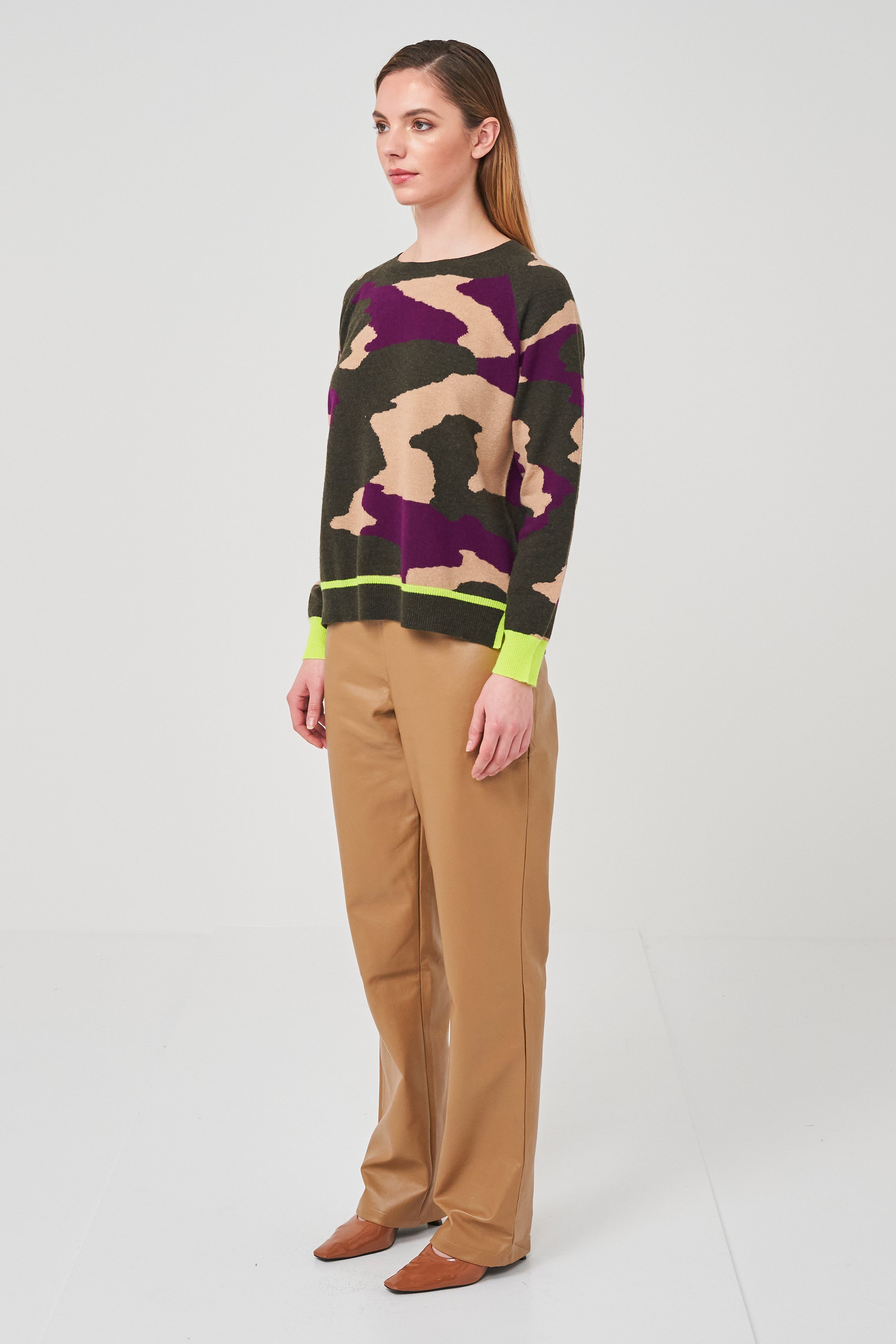 Brodie Cora Camo Sweater