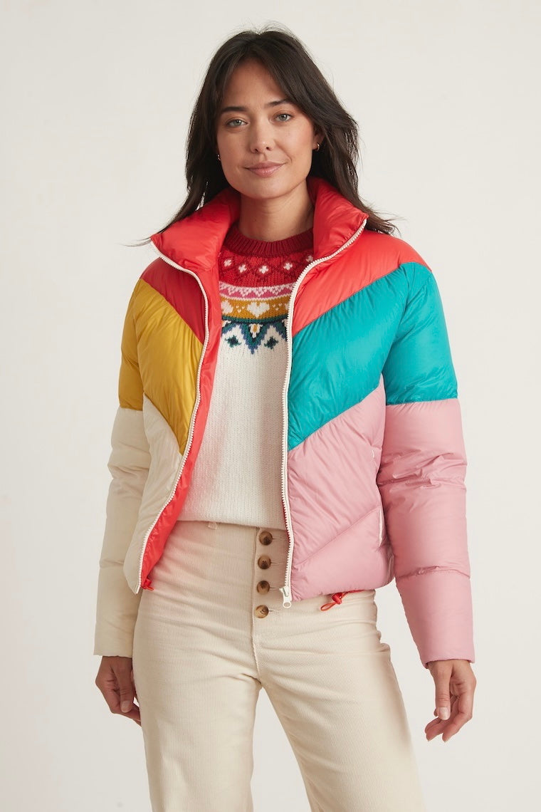 Marine Layer Archive Big Sky Chevron Puffer