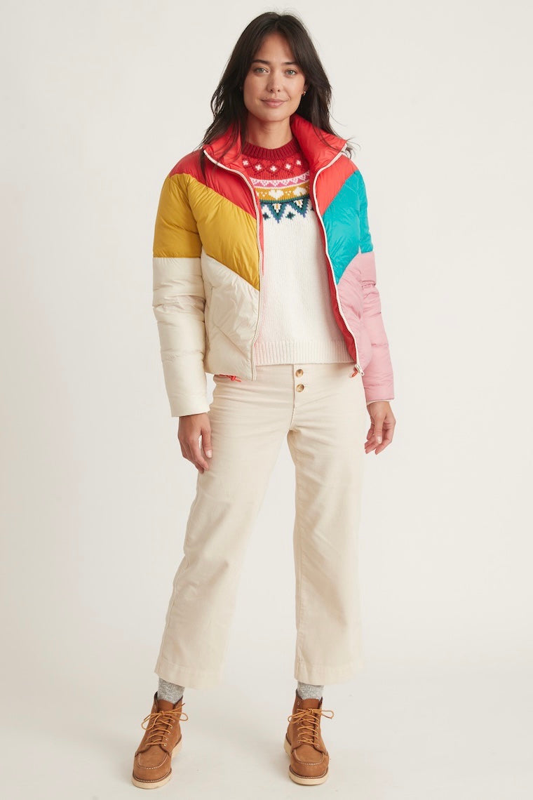 Marine Layer Archive Big Sky Chevron Puffer