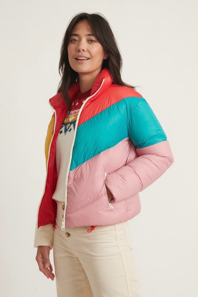 Marine Layer Archive Big Sky Chevron Puffer