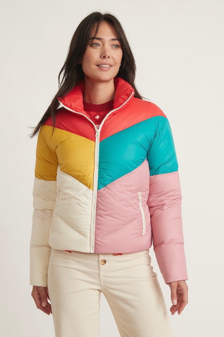 Marine Layer Archive Big Sky Chevron Puffer
