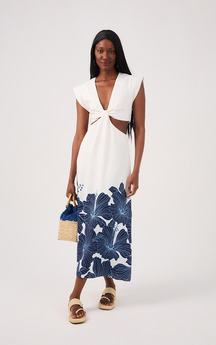 Hibiscus Maxi Dress - Hibiscus Print