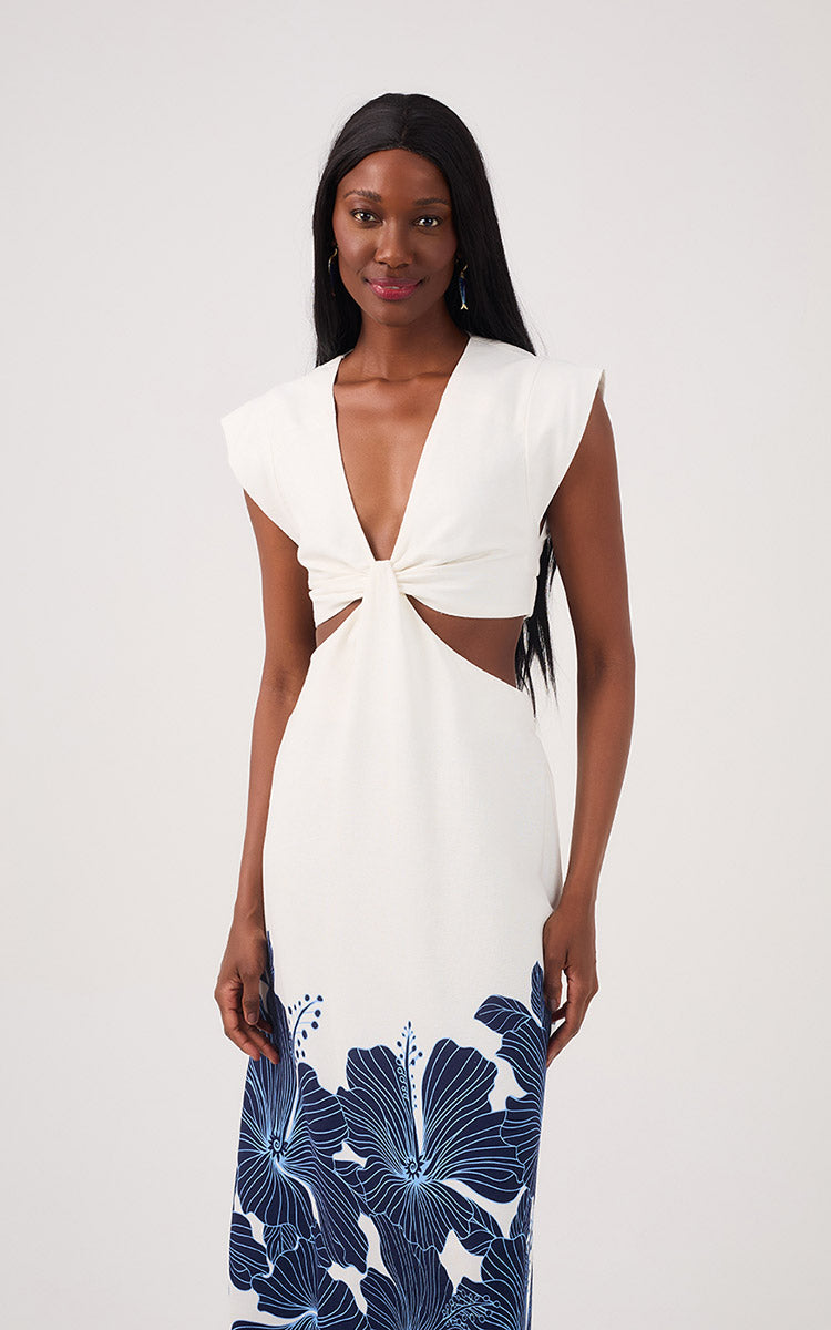 Hibiscus Maxi Dress - Hibiscus Print