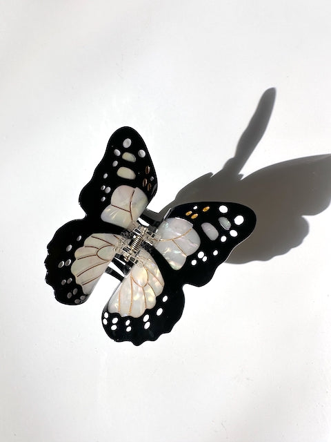 Hand Painted Monarch Butterfly Claw Clip