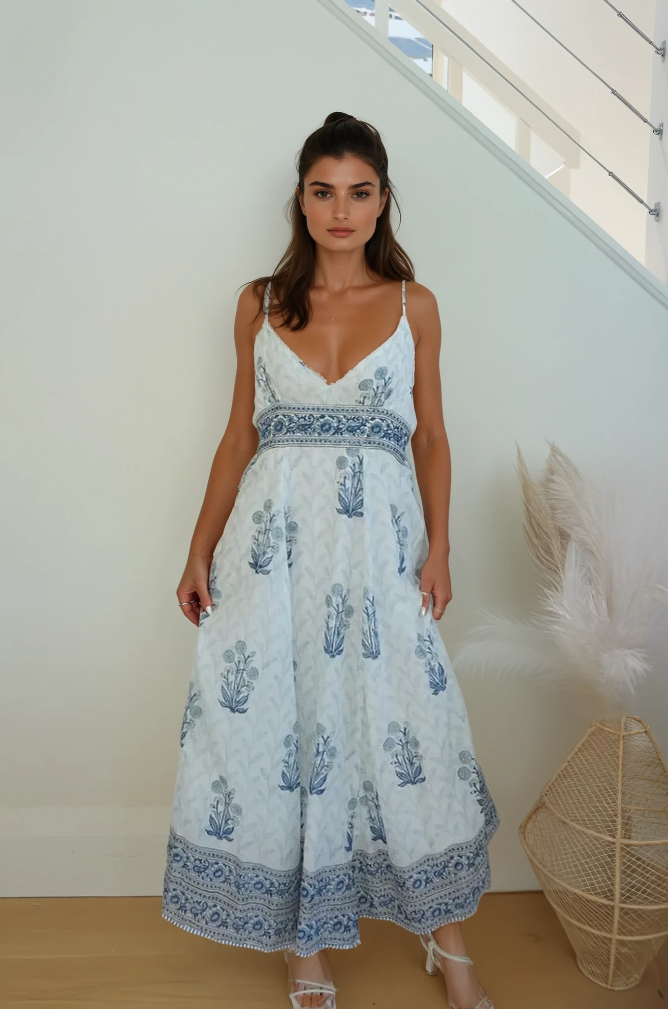 NIBI MTK Mallorca Maxi Dress - Bluebell
