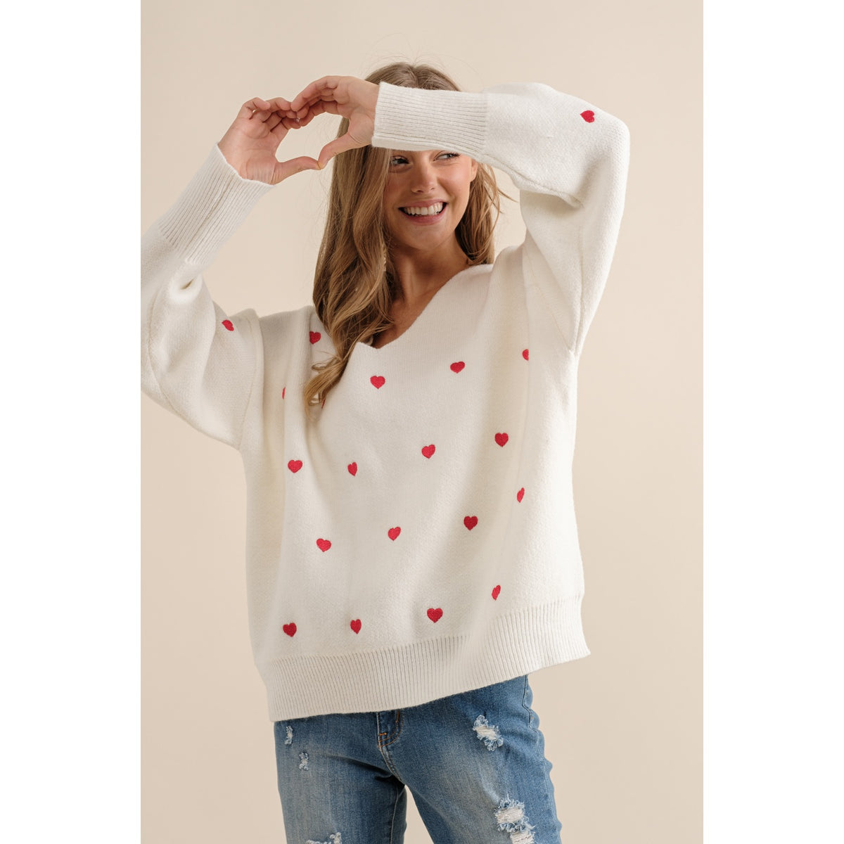 Sweet Generis Heart Pullover Sweater