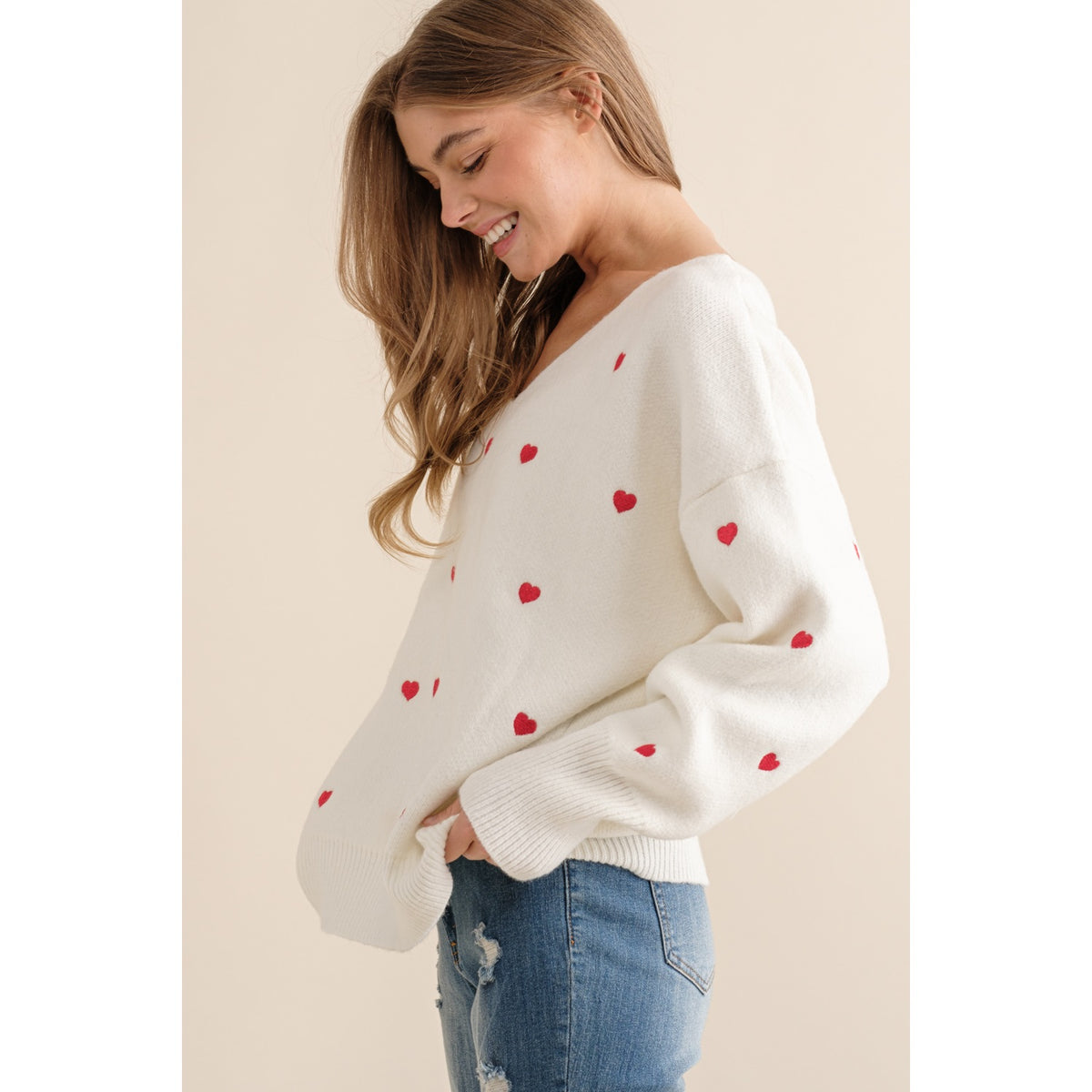 Sweet Generis Heart Pullover Sweater