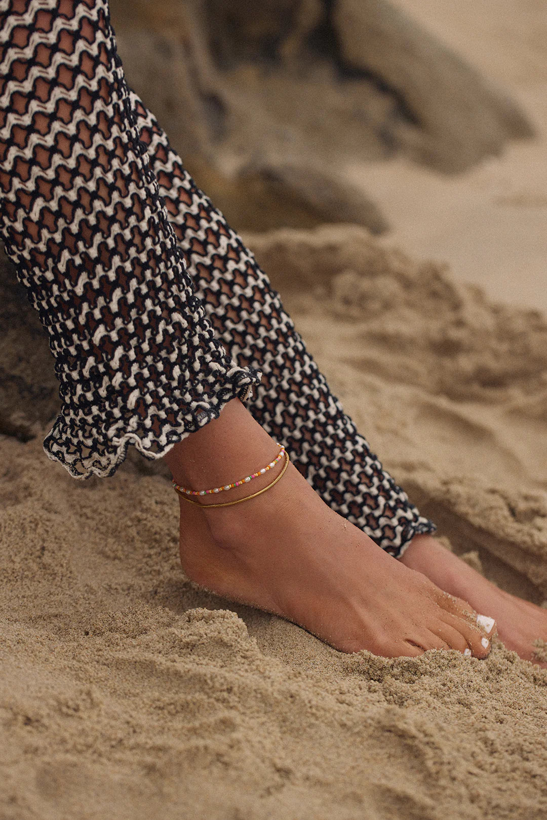 LUV AJ The Lahaina Pearl Anklet Set