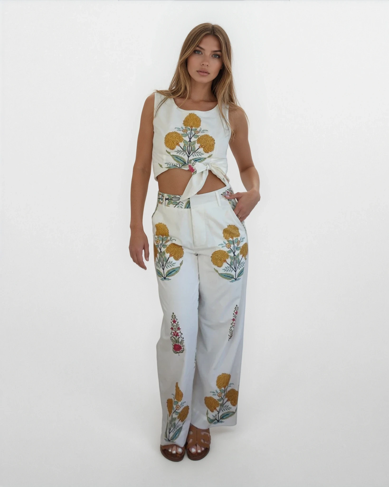 Romy Wrap Top - Kabir Floral