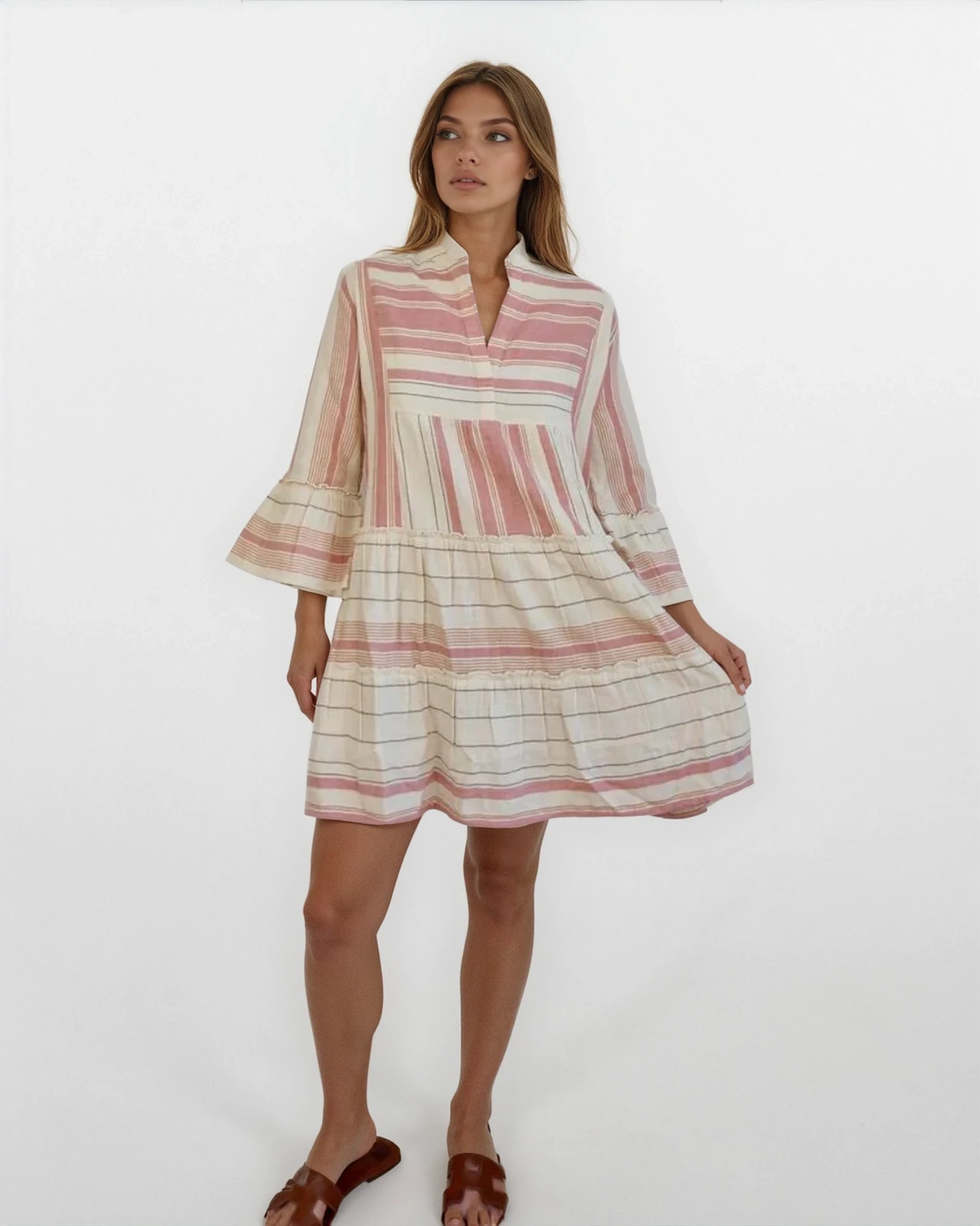 Dylan Mini Dress - Citrus Stripe