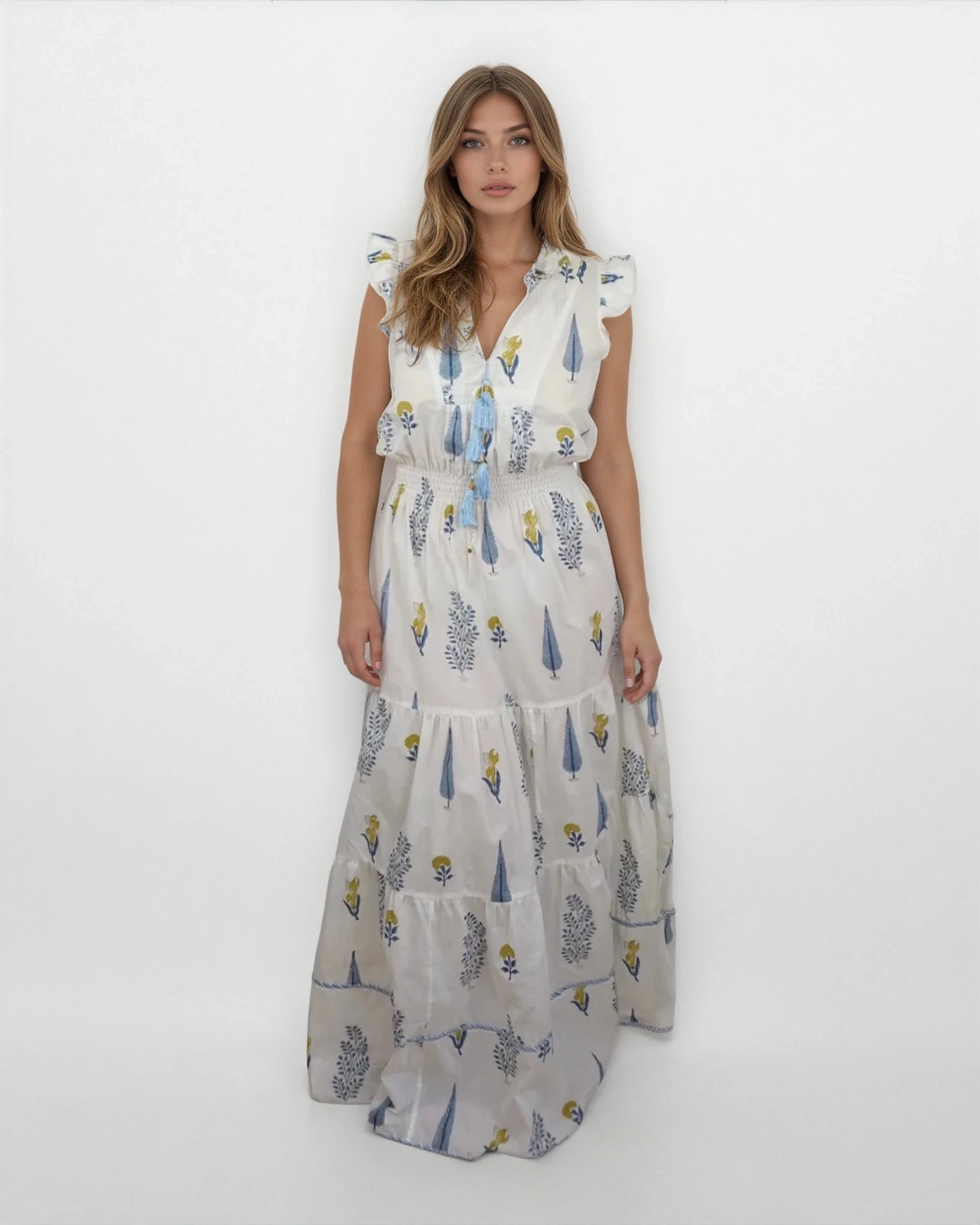Capri Maxi Dress - Whimsical Trees