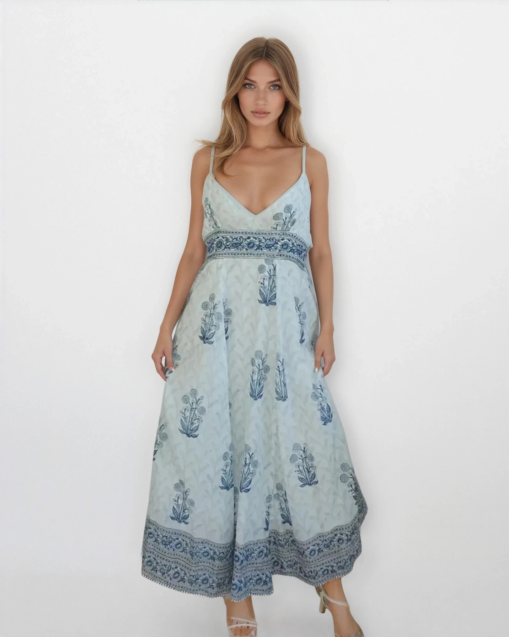 Mallorca Maxi Dress - Bluebell