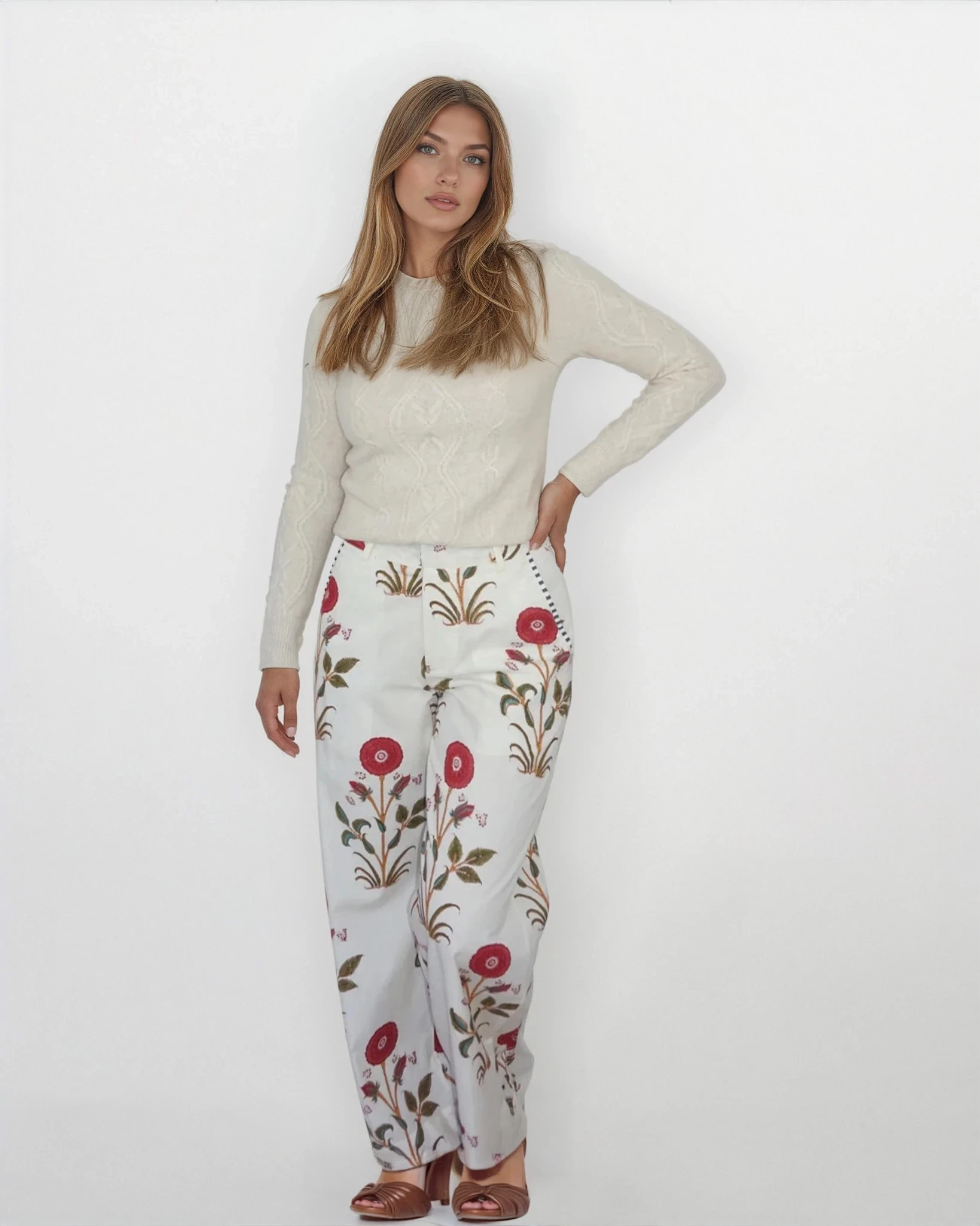 Edison Pant in RedCal