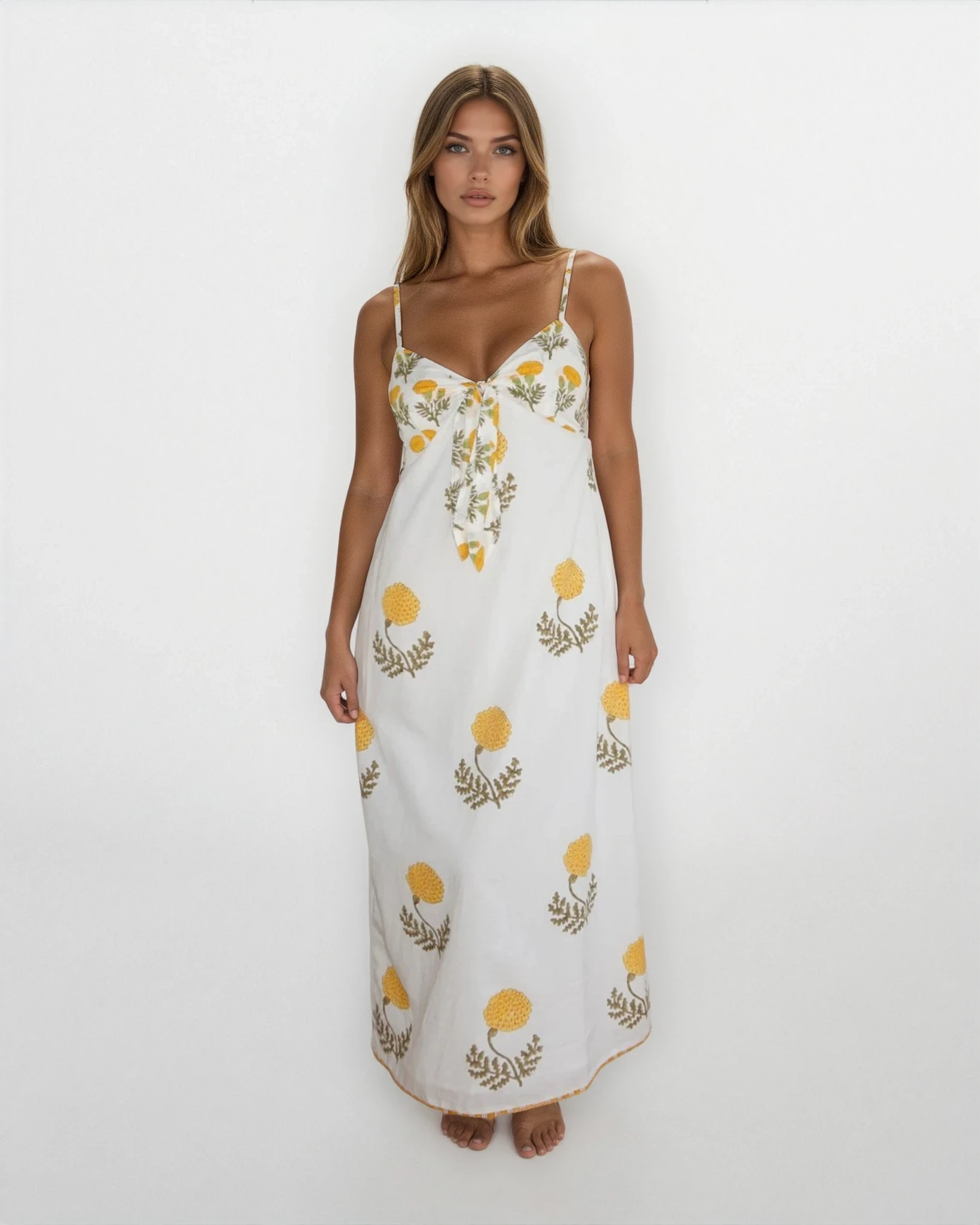 Farrah Dress in Marigold