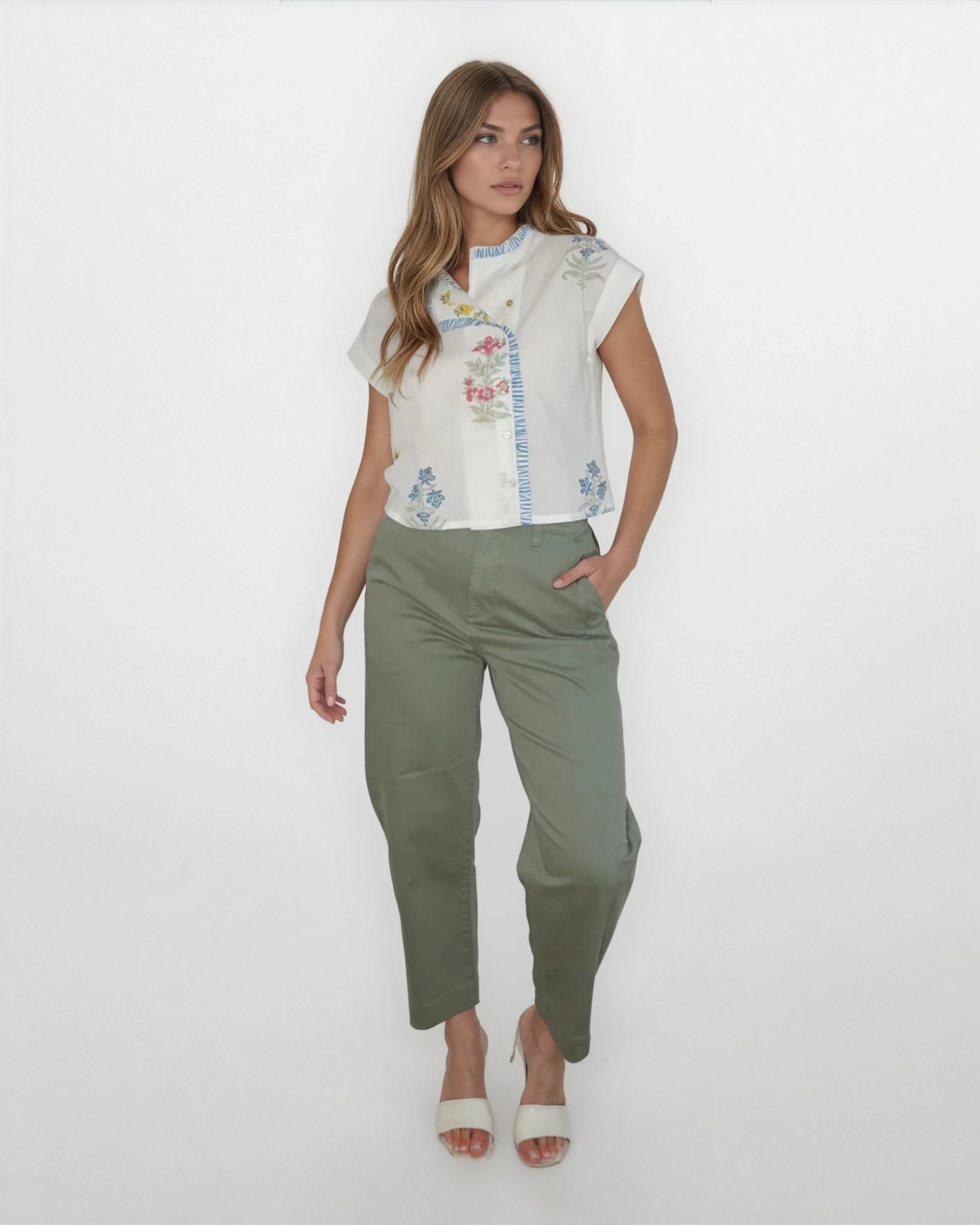 Kiara Top in Mixed Print Floral