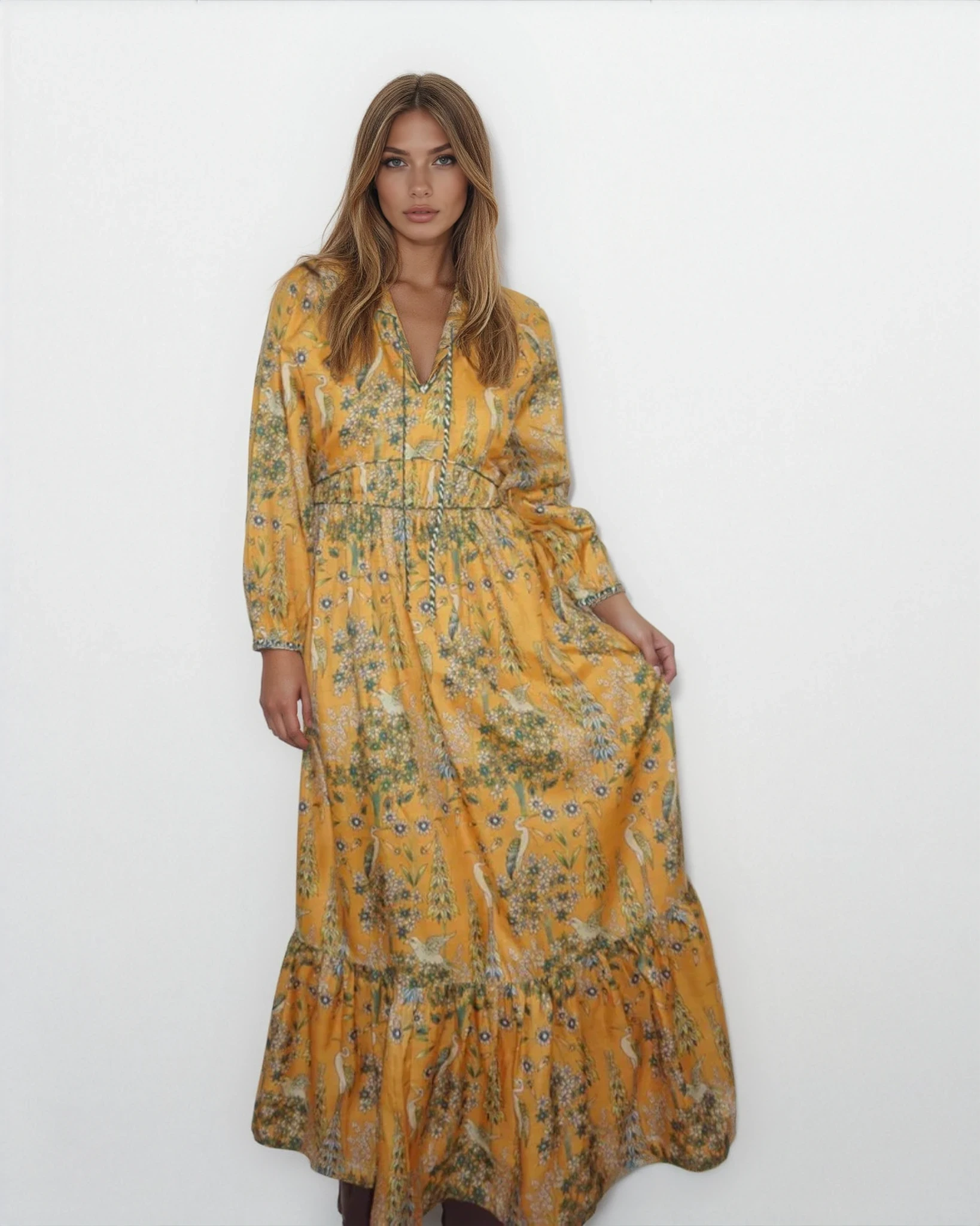 Vera Maxi Dress - Saffron Heron