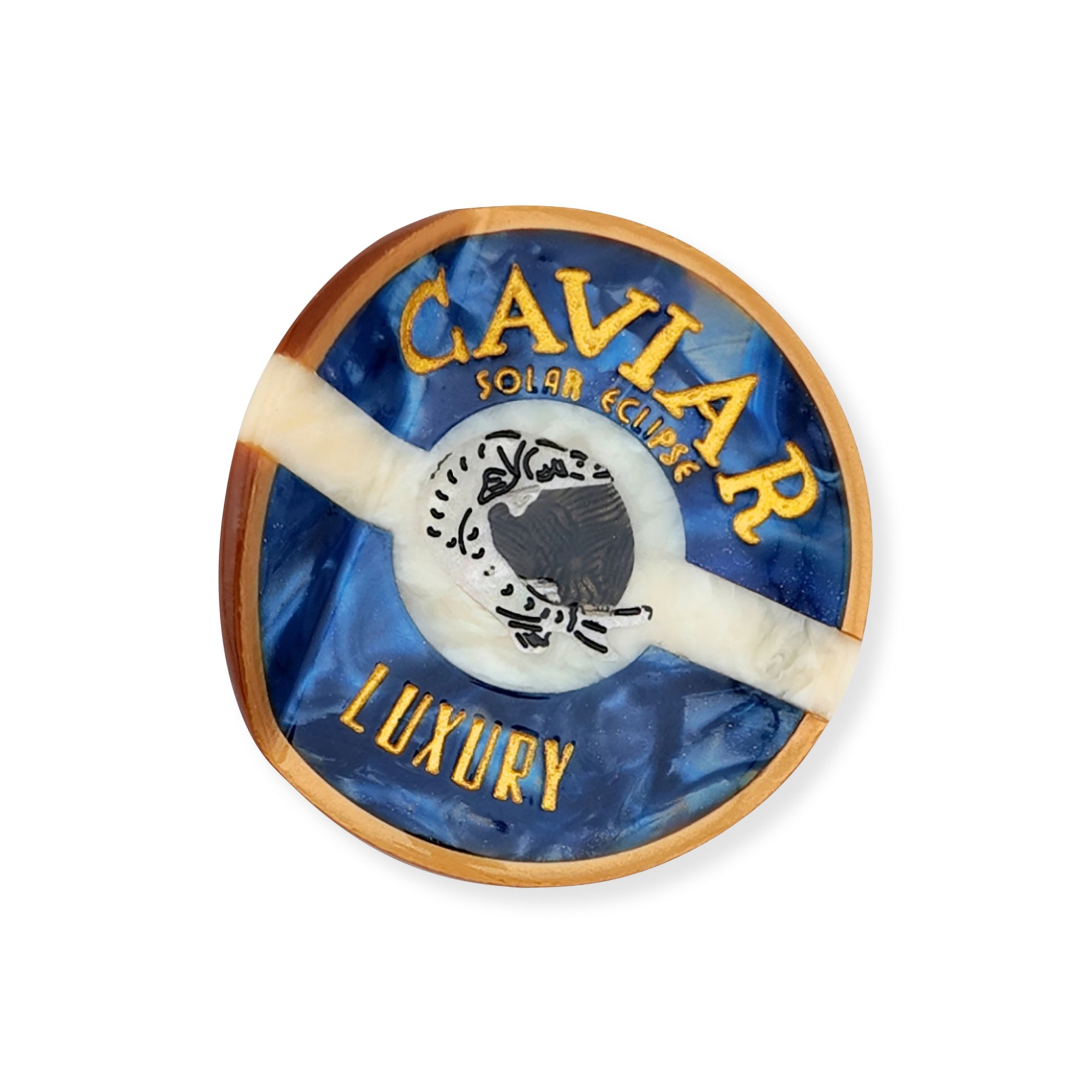 Hand Painted Caviar Claw Hair Clip