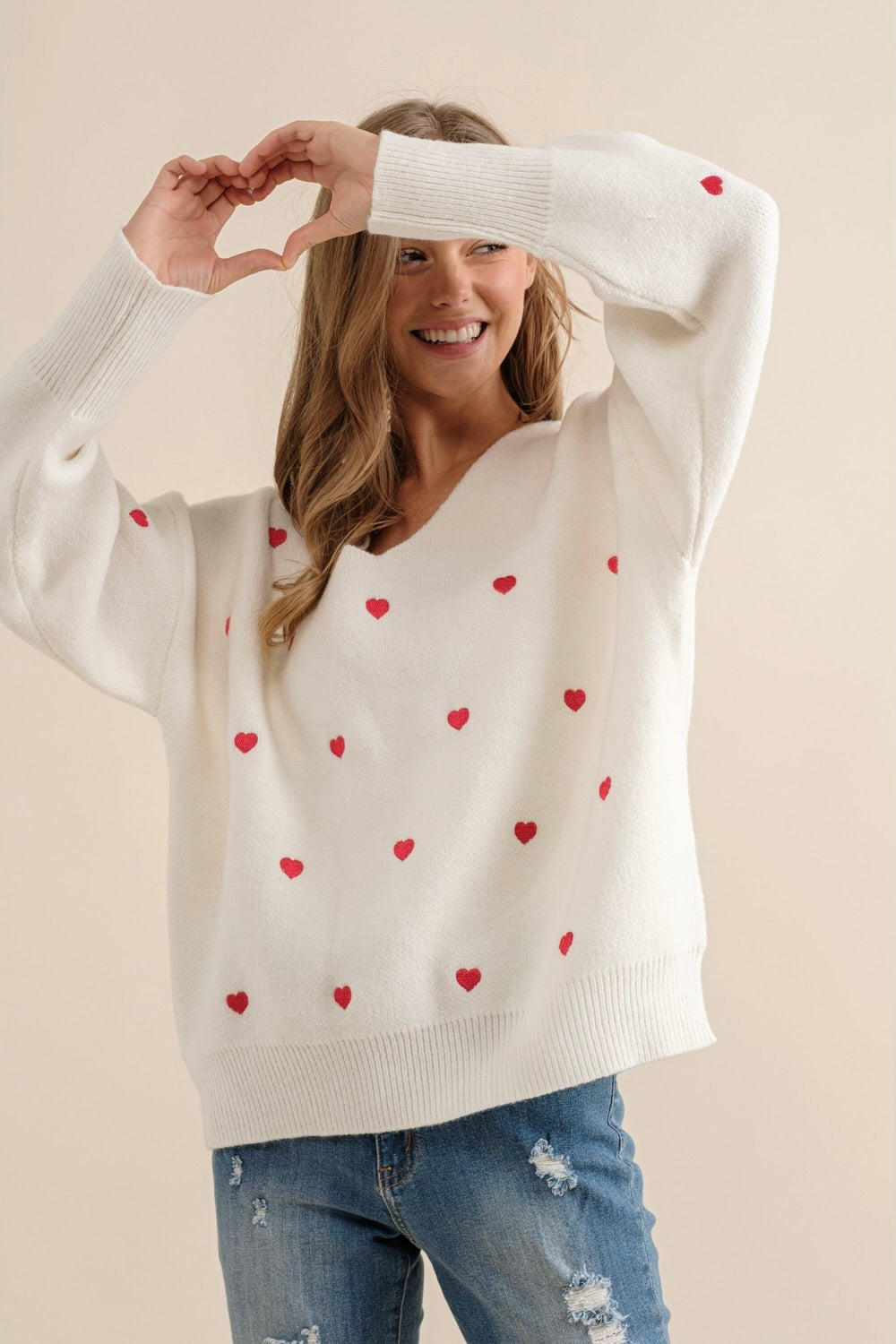 Sweet Generis Heart Pullover Sweater