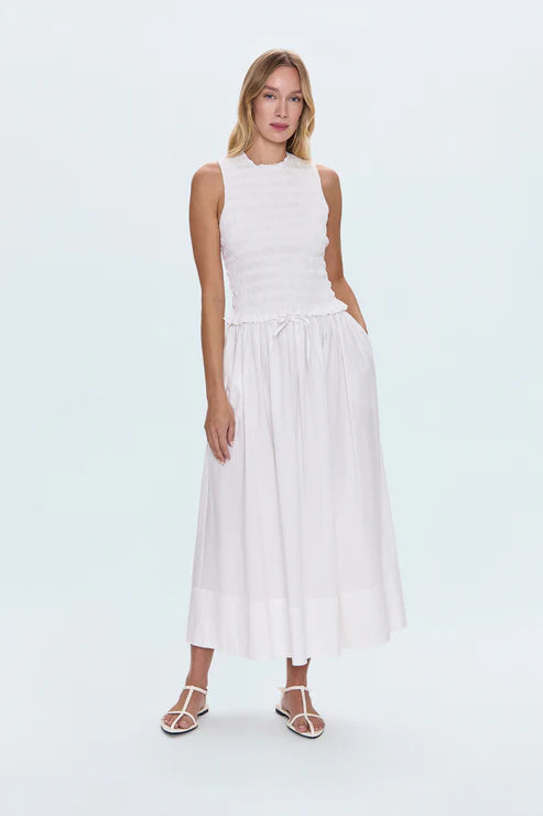 Noel Poplin Maxi Skirt