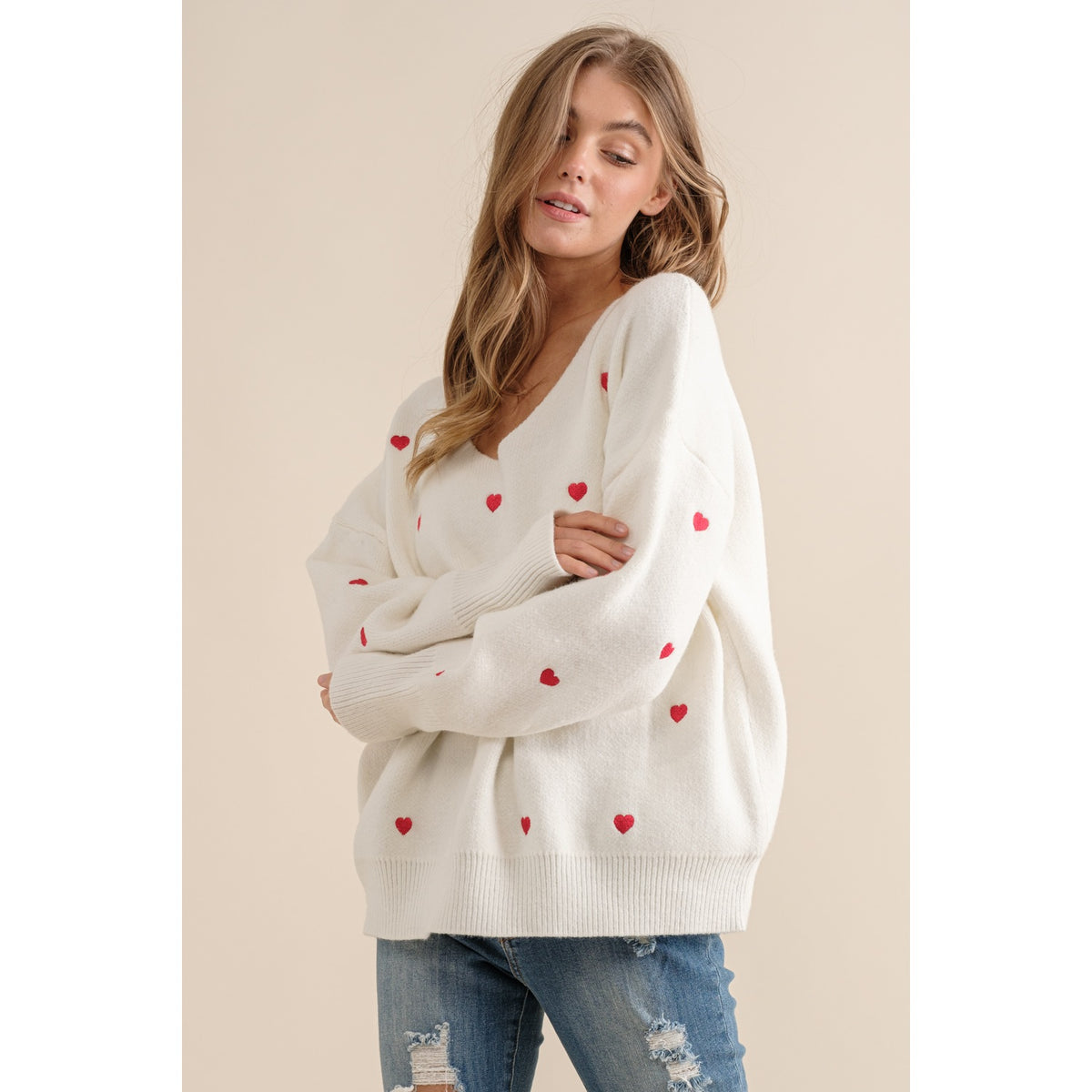 Sweet Generis Heart Pullover Sweater