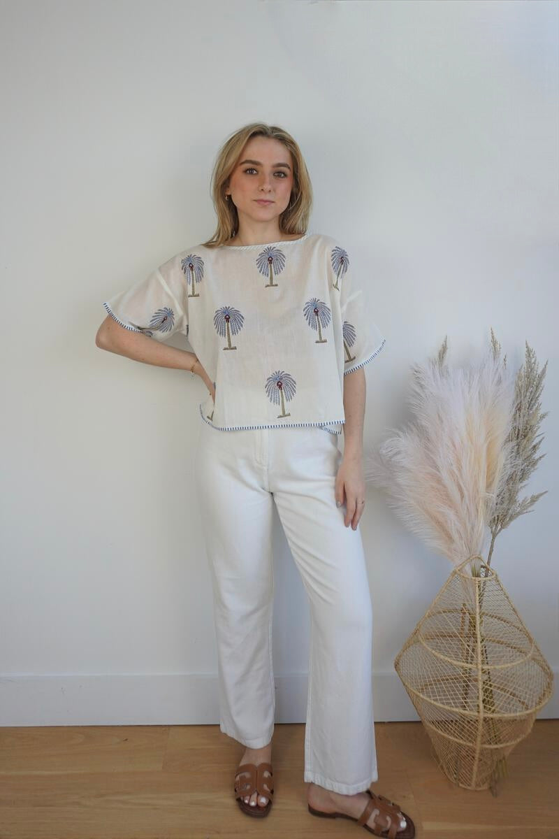 NIBI MTK Haven Top - Swaying Palm