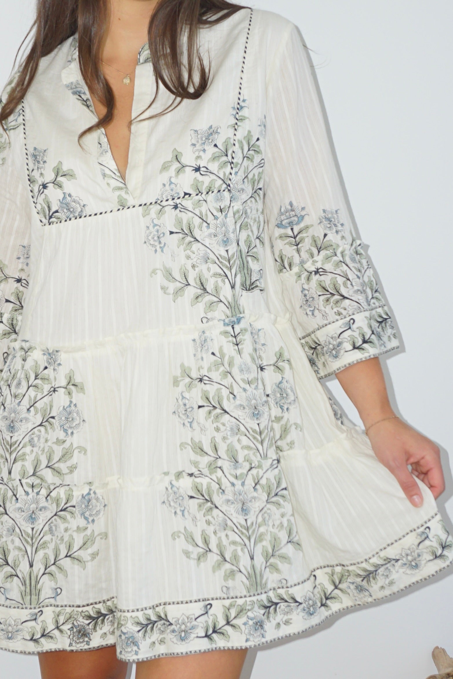 NIBI MTK Dylan Mini Dress - Vert Victorian