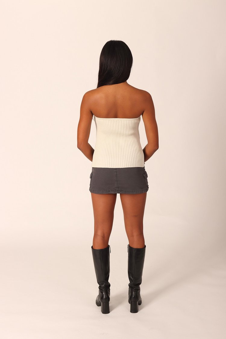 Amelia Ribbed Sweater Tube Top