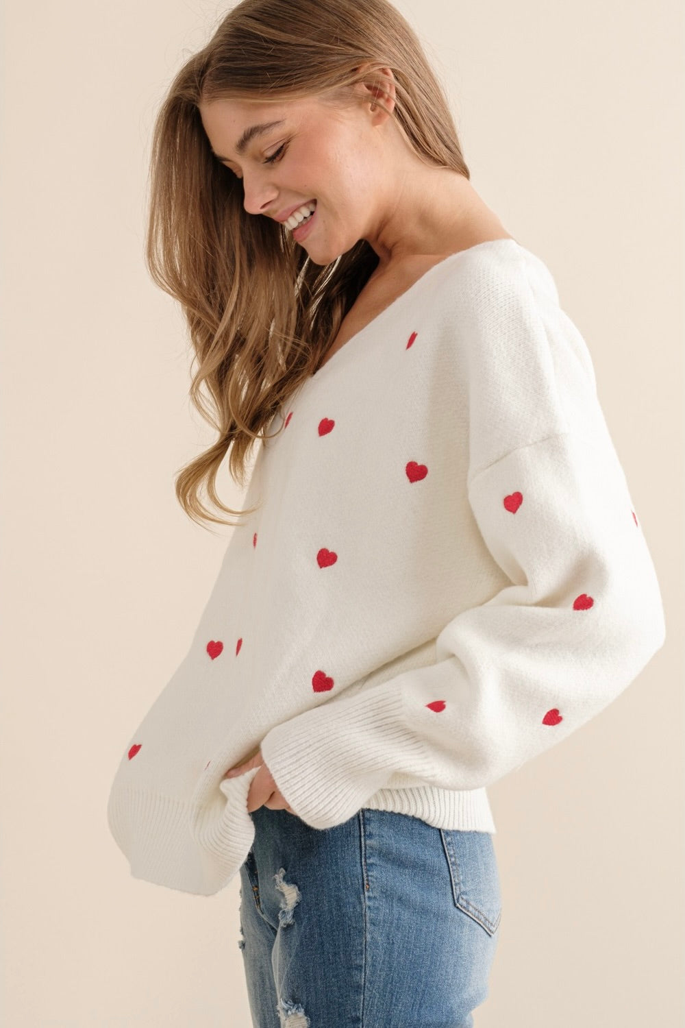 Sweet Generis Heart Pullover Sweater