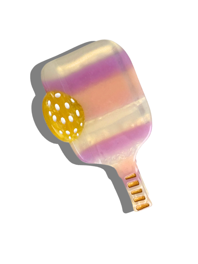 Pickleball Paddle Claw Clip - Pink