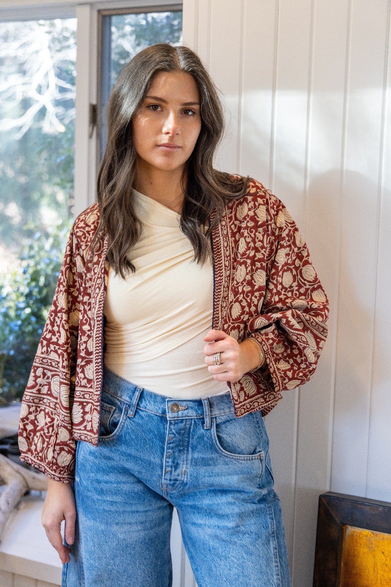Amara Jacket in Red Lotus