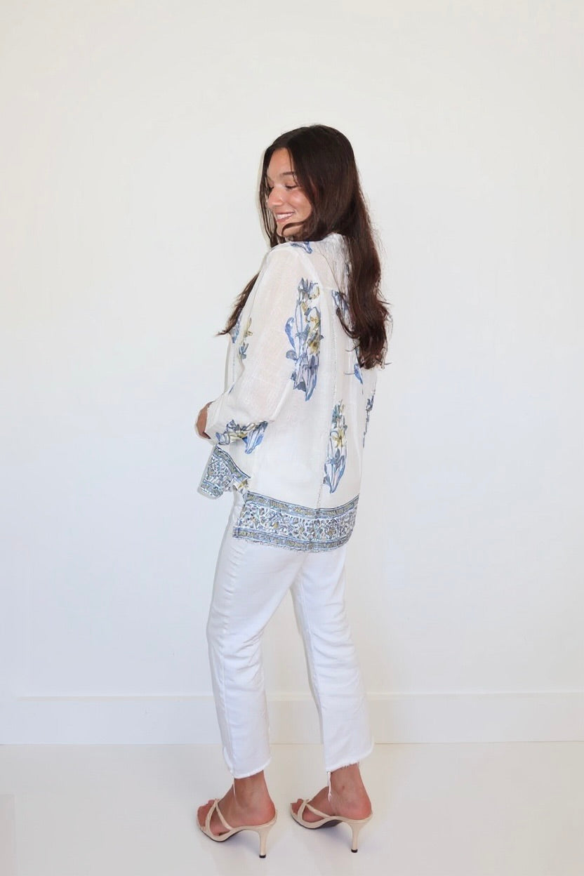 Anouk Shirt in Blue Lily