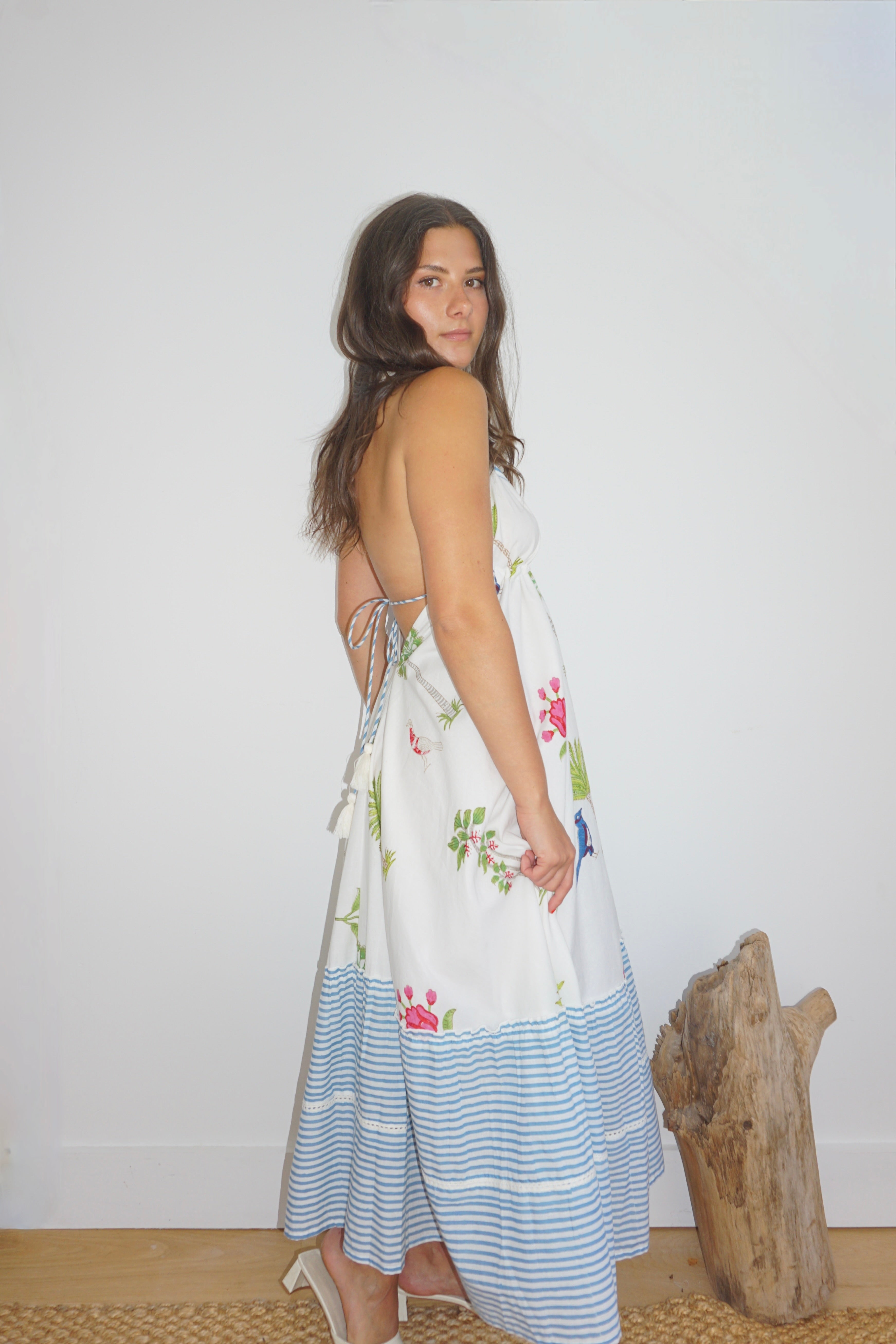 Ziggy Halter Dress - Palm Paradise