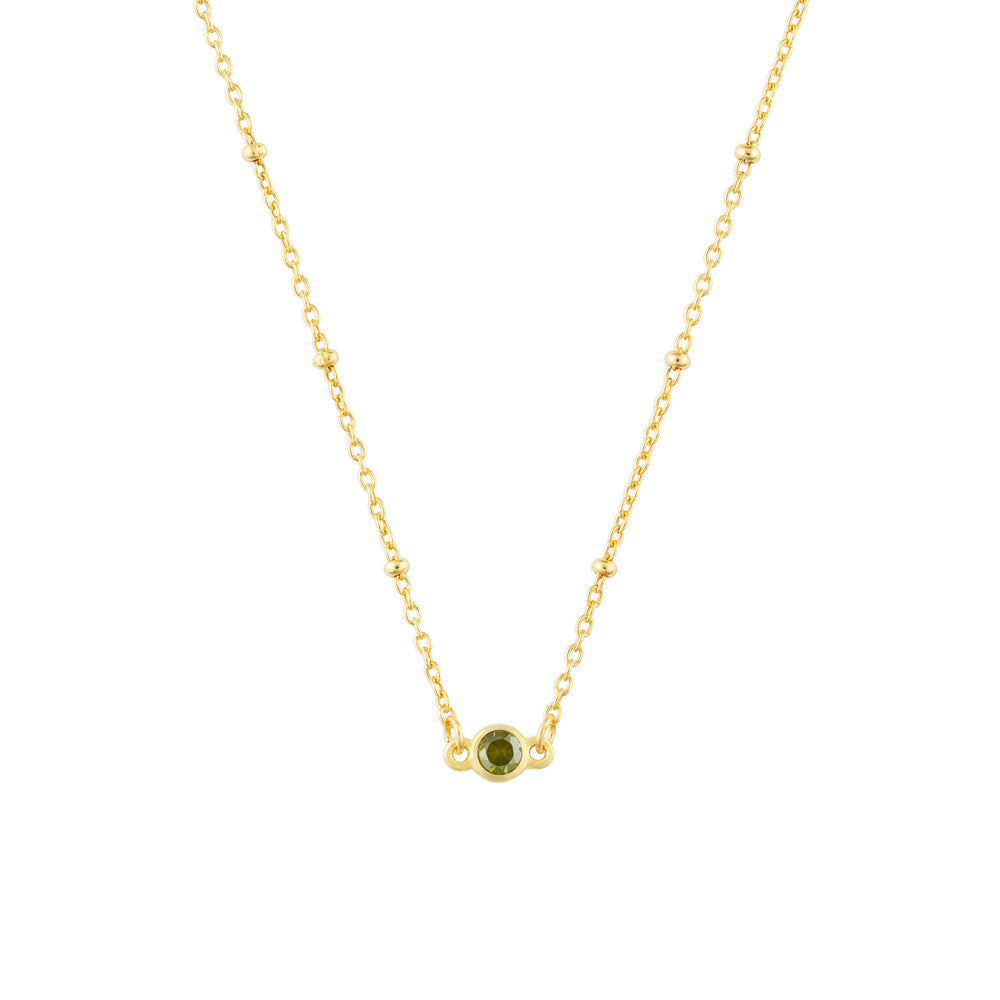 August Birthstone Necklace