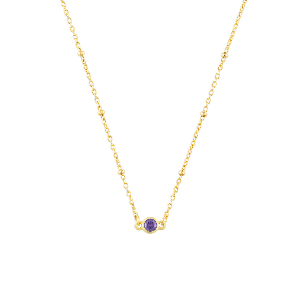 February Birthstone Necklace