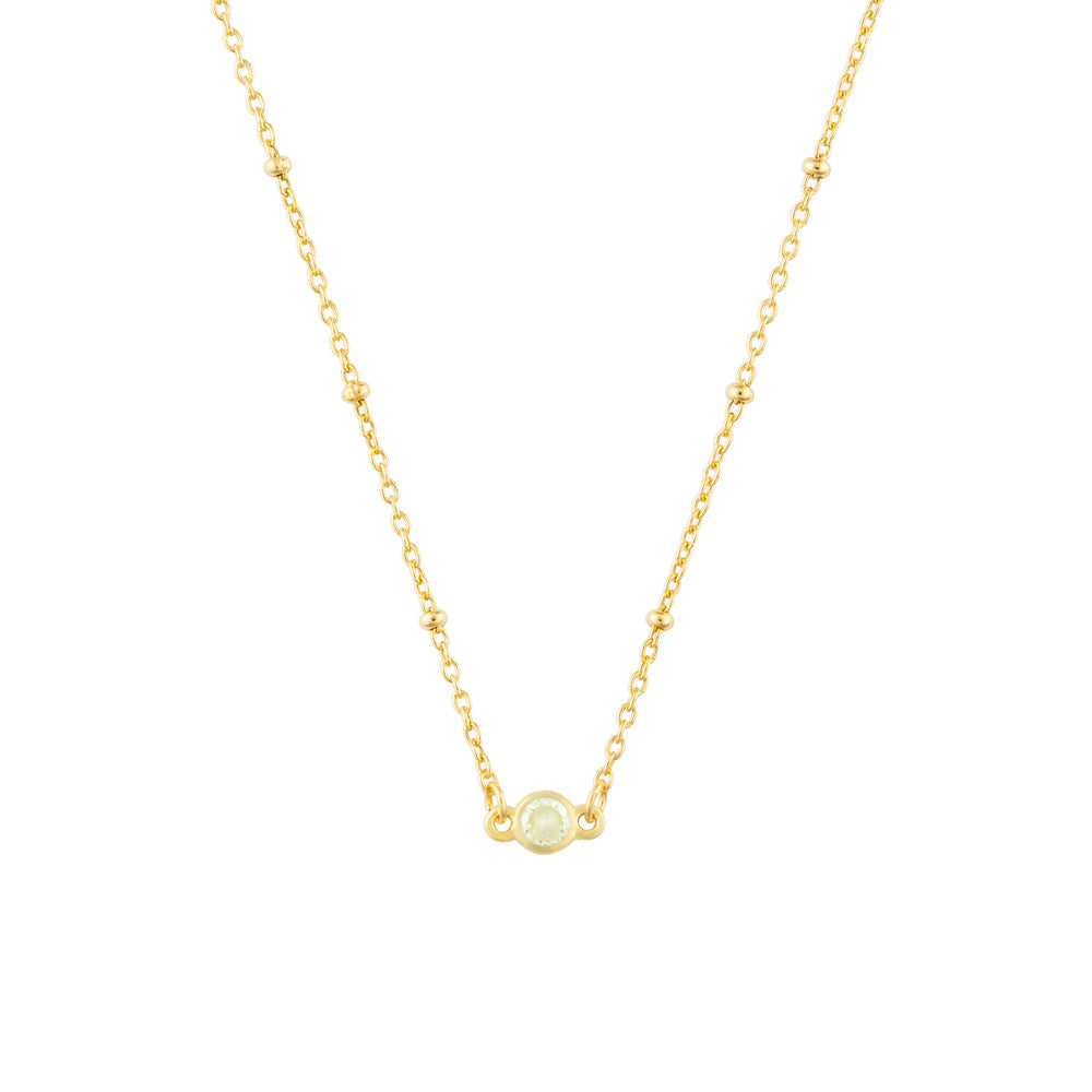 November Birthstone Necklace - Gold
