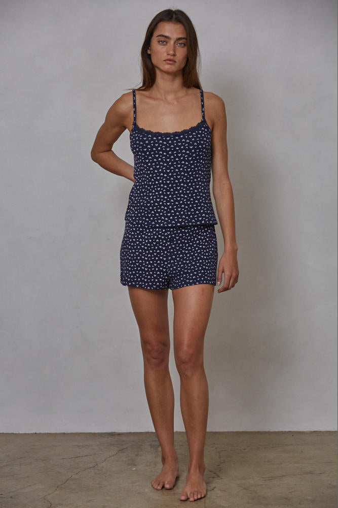 Andie Floral Waffle Shorts