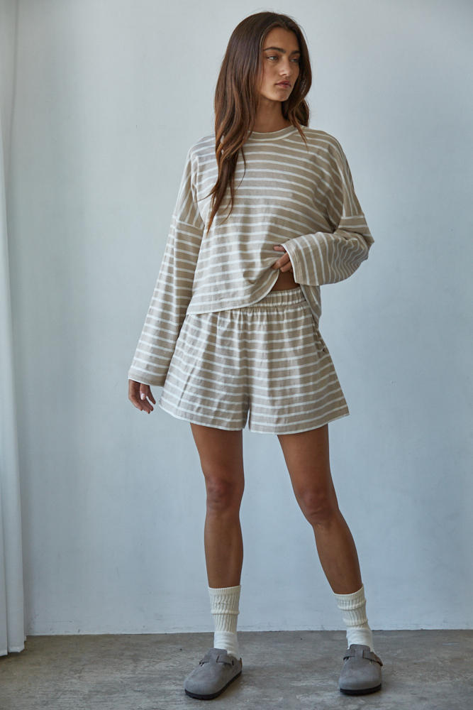 Stay in Striped Comfy Short