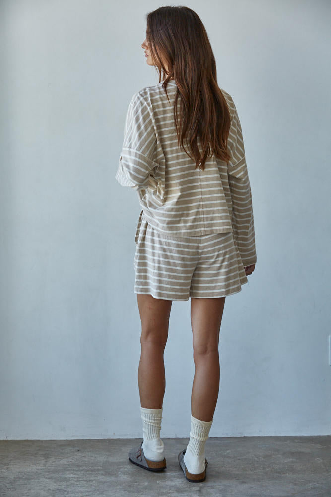 Stay in Striped Pullover