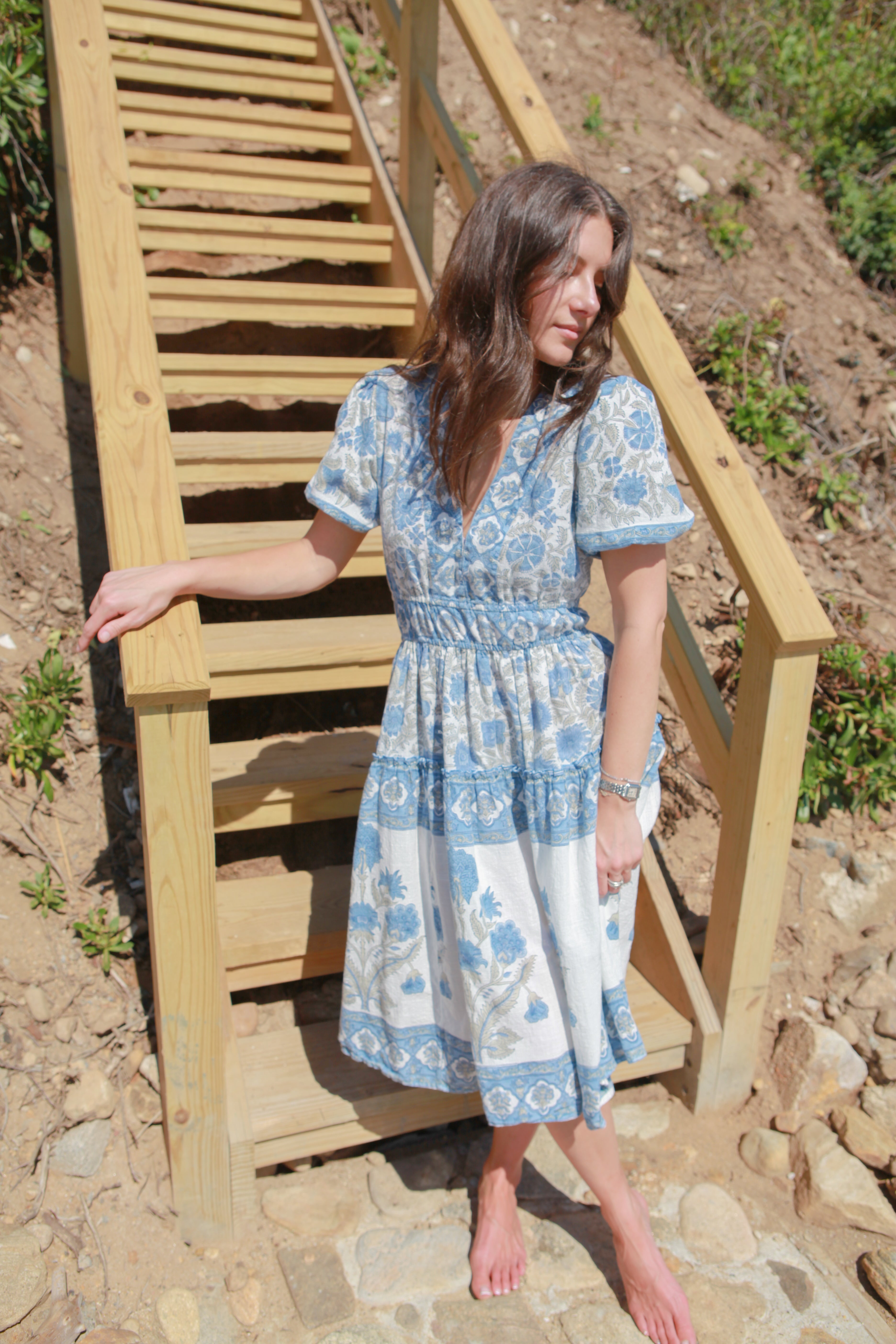 Birdy Dress in Peacock Blue