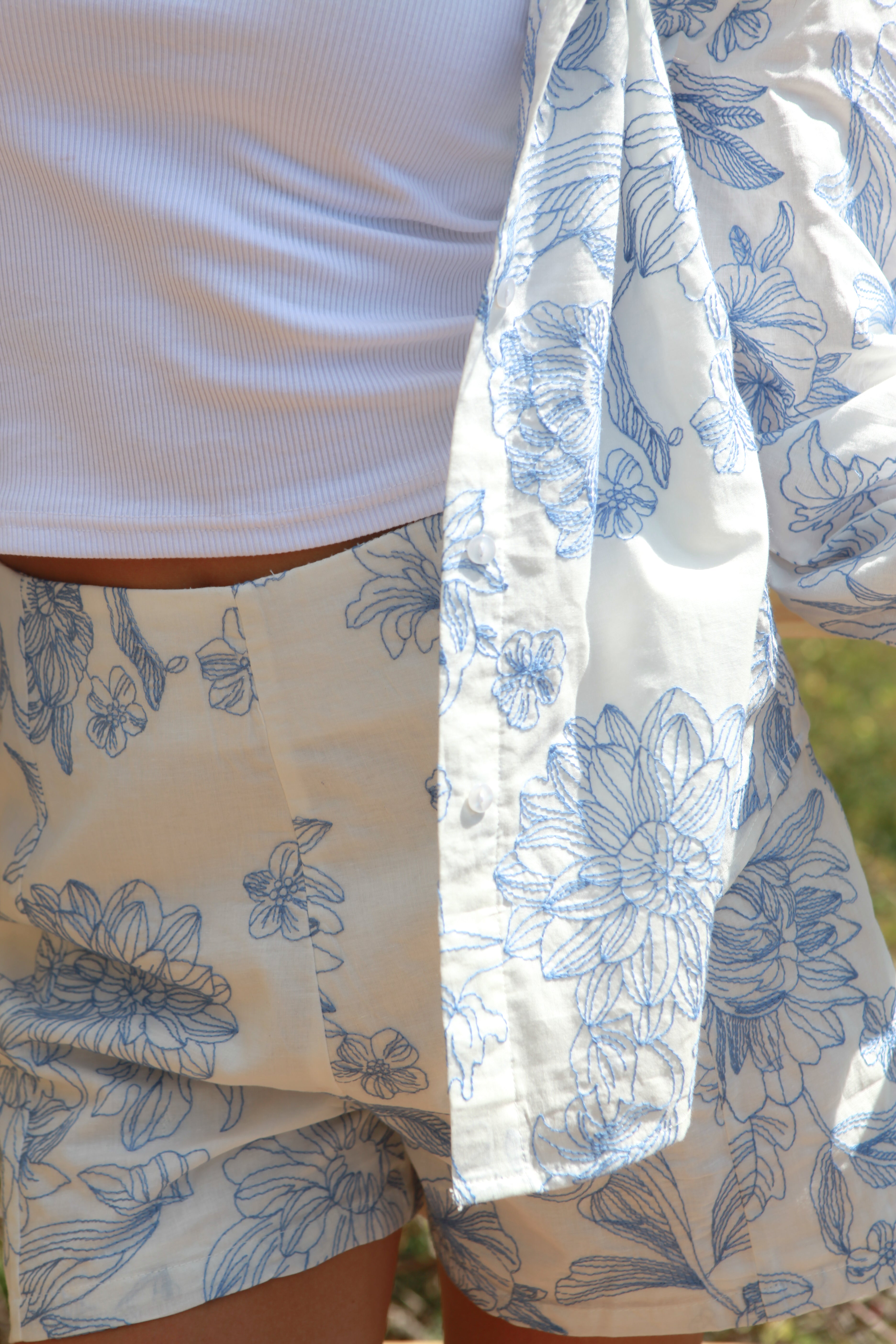 Petra Short in Petal Embroidery