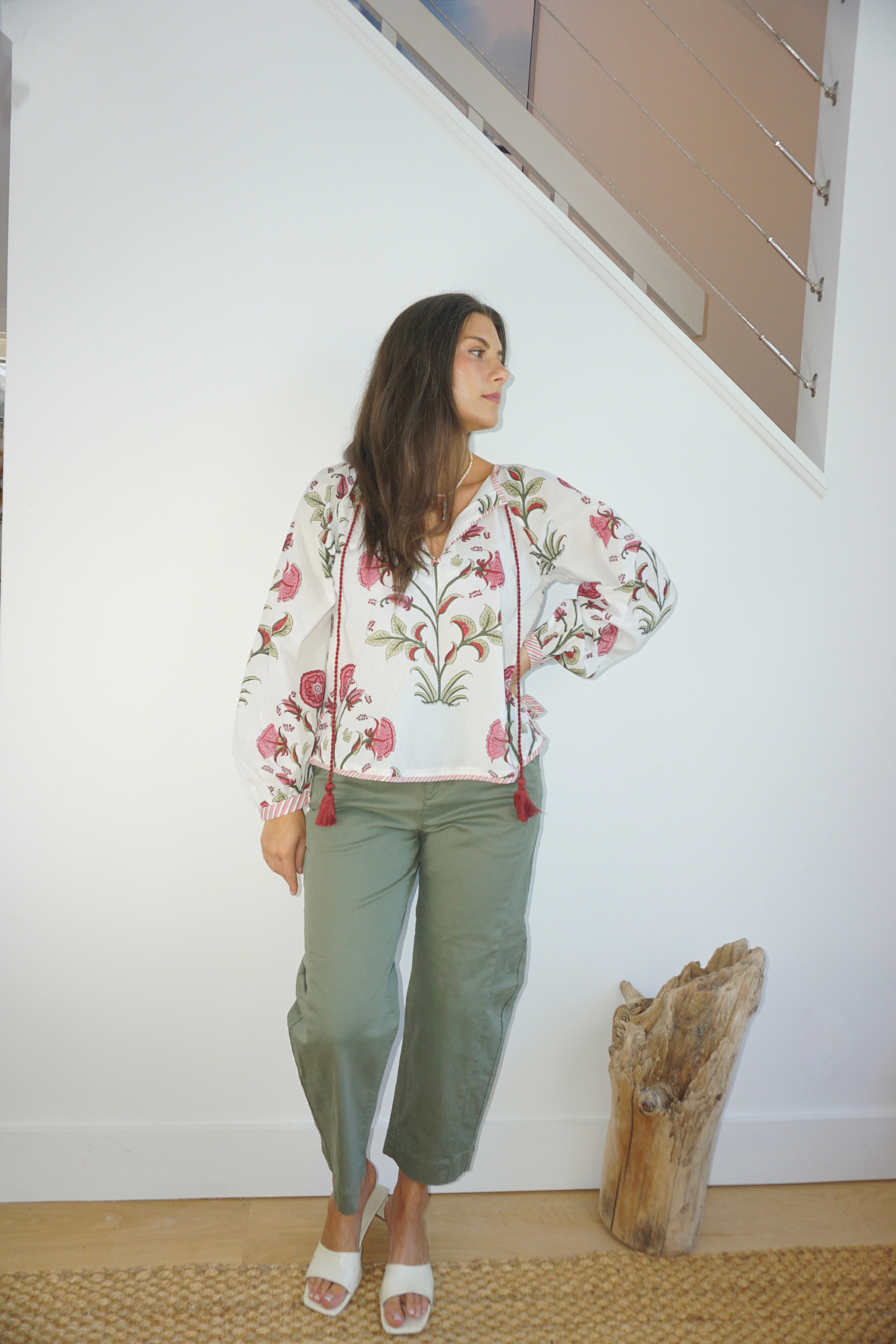 NIBI MTK Chara Blouse - Red Vine