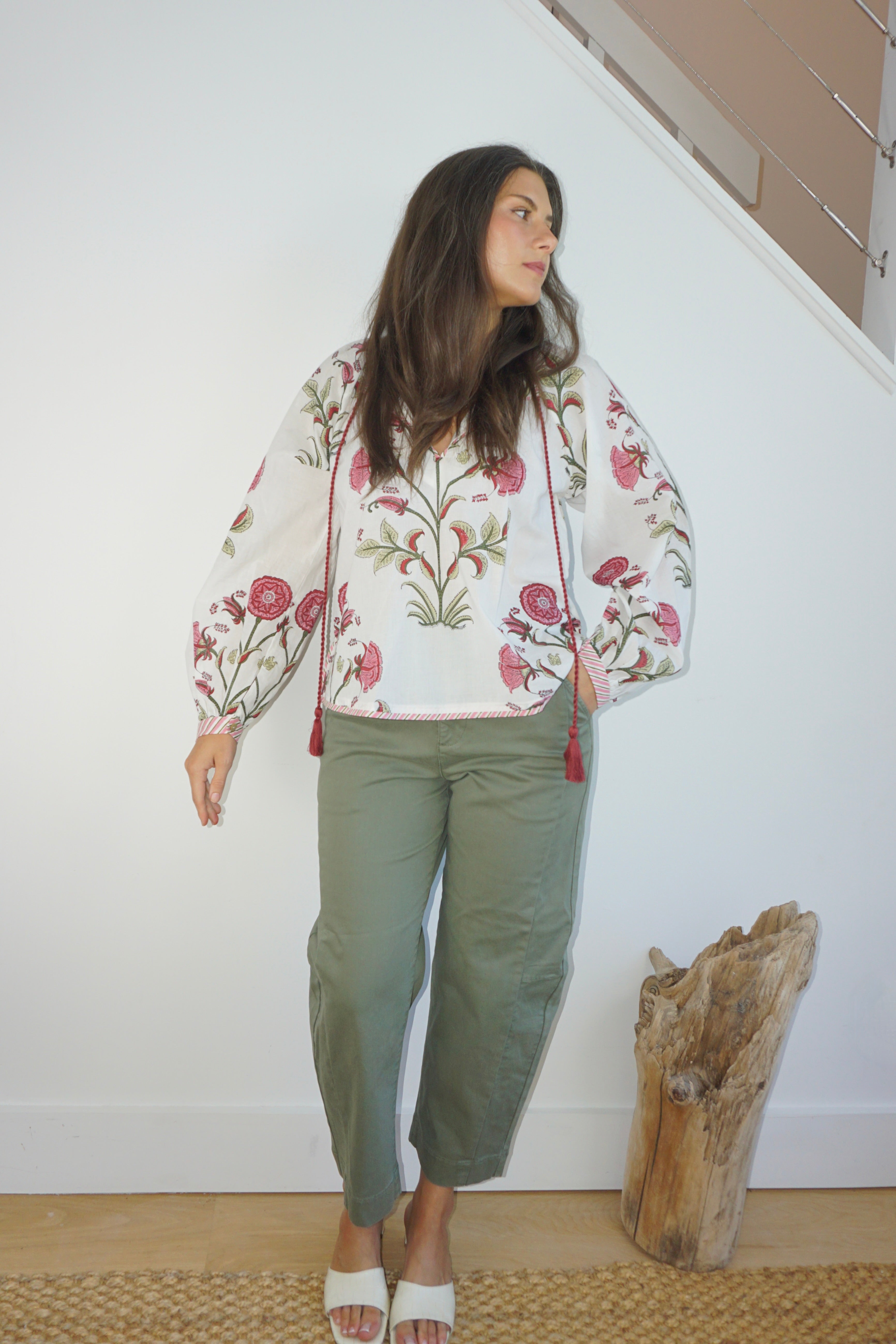 NIBI MTK Chara Blouse - Red Vine
