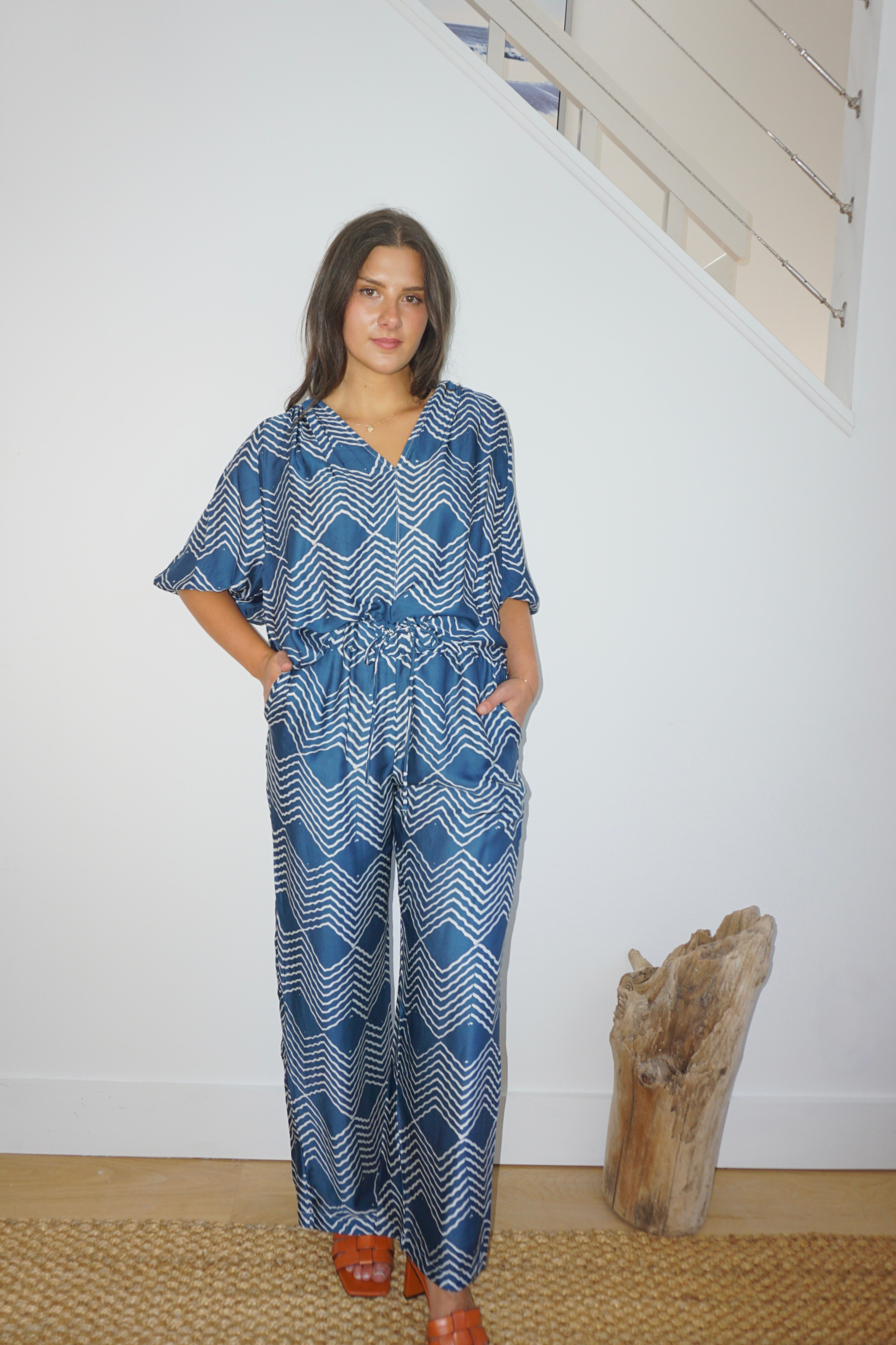 NIBI MTK Charli Top - Andes Navy