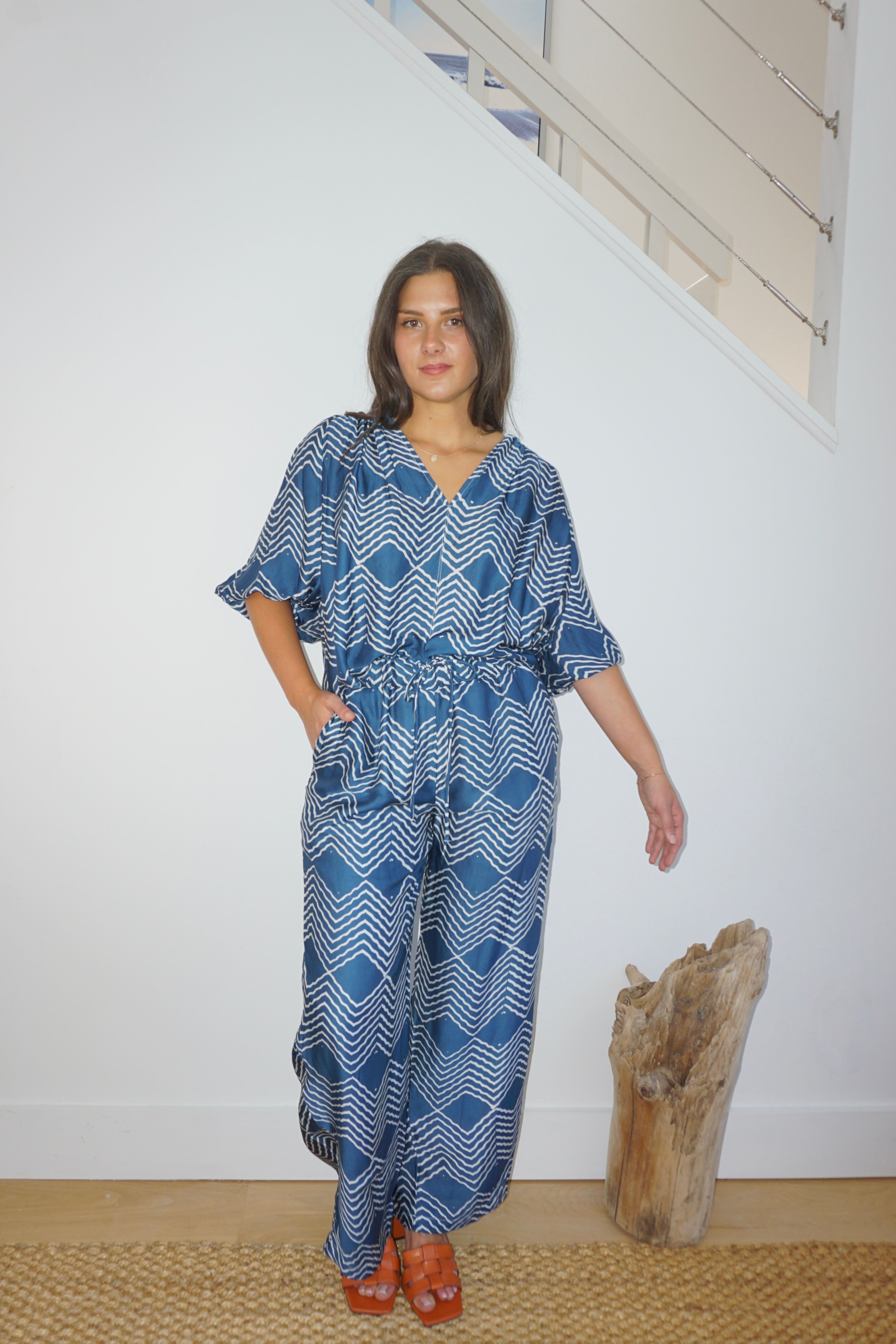 NIBI MTK Charli Top - Andes Navy